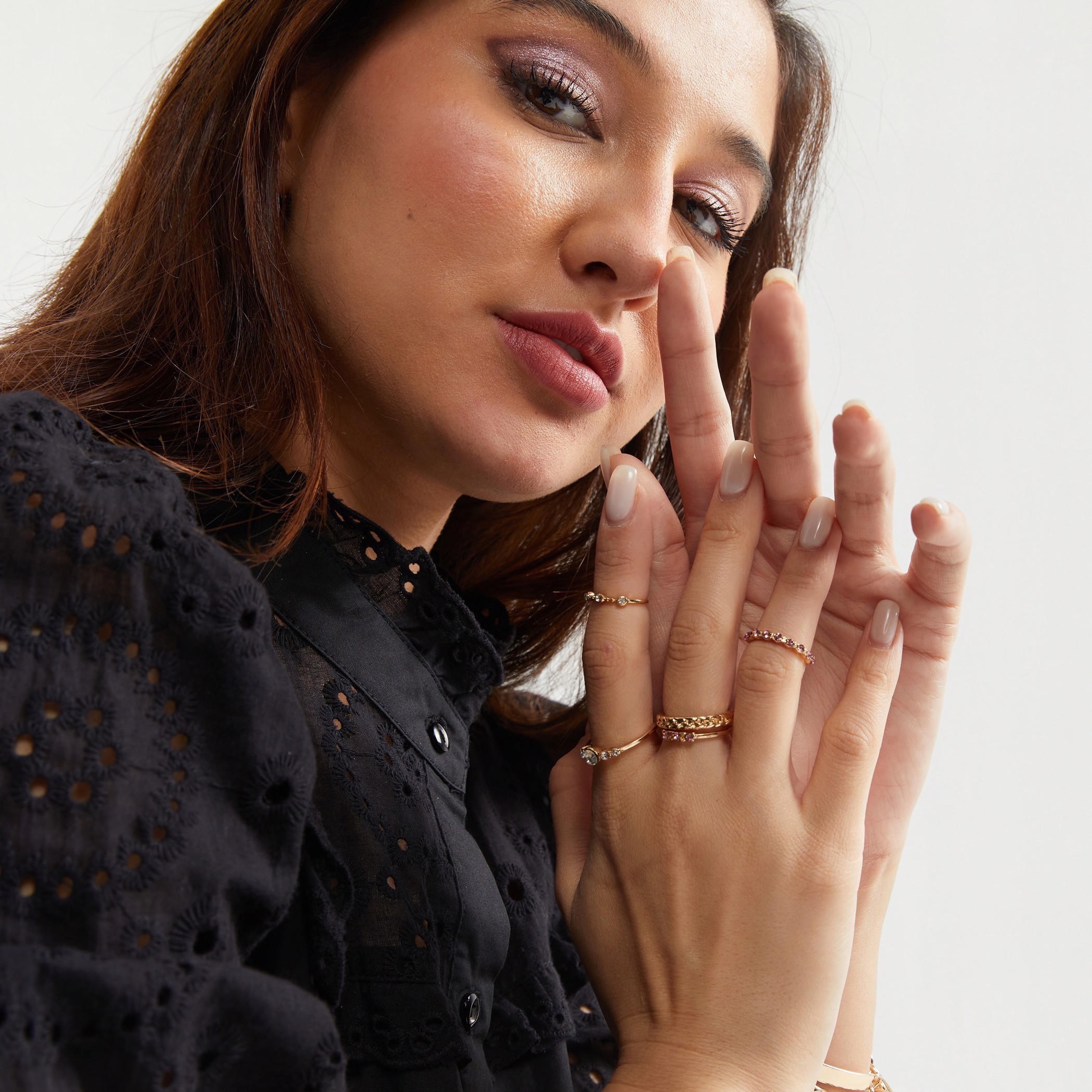 خواتم مزيّنة - طقم من 8-women-watchesandjewellery-jewellery-rings-image-2