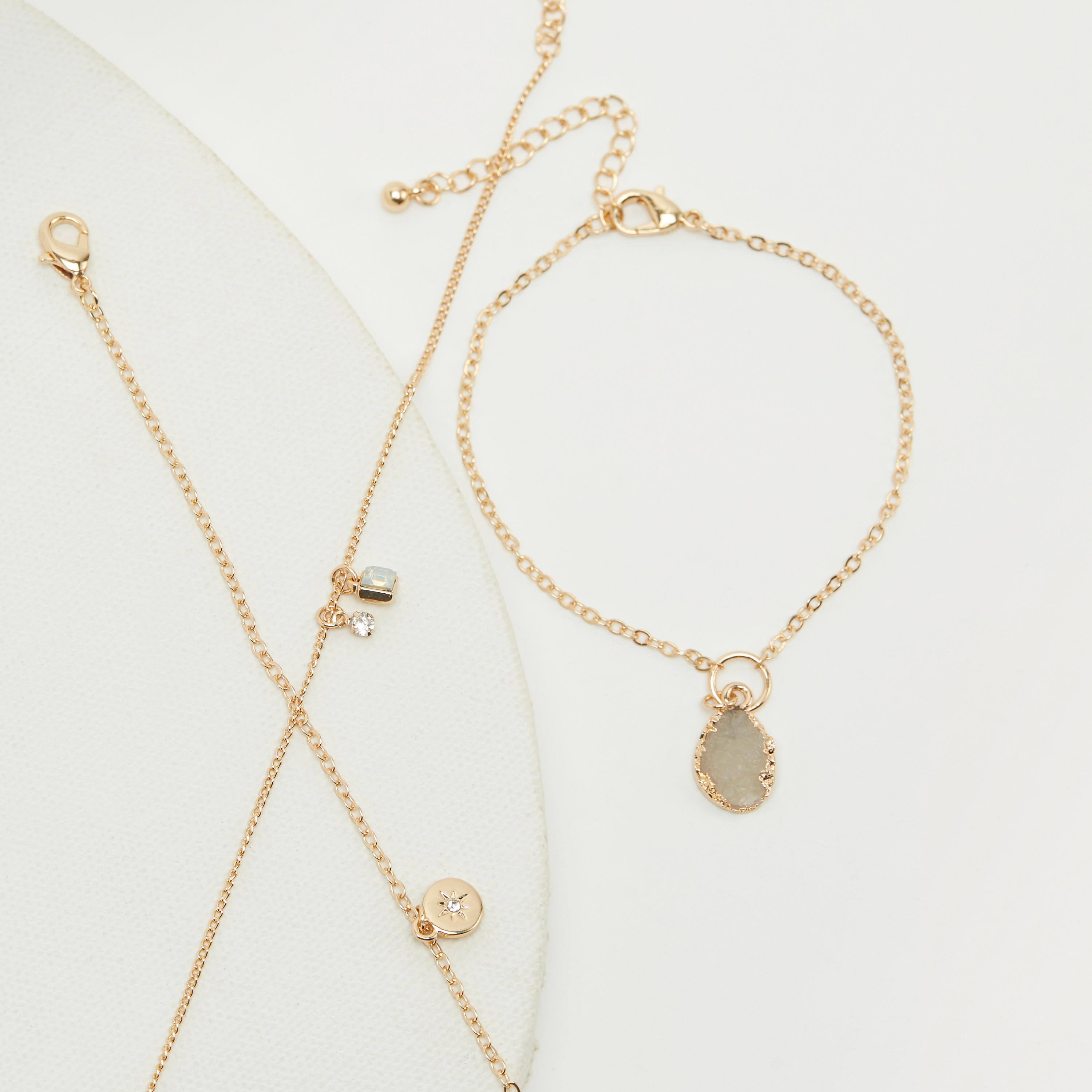 Set of 3 - Chain Link Bracelet with Charms-women-watchesandjewellery-jewellery-banglesandbracelets-image-4