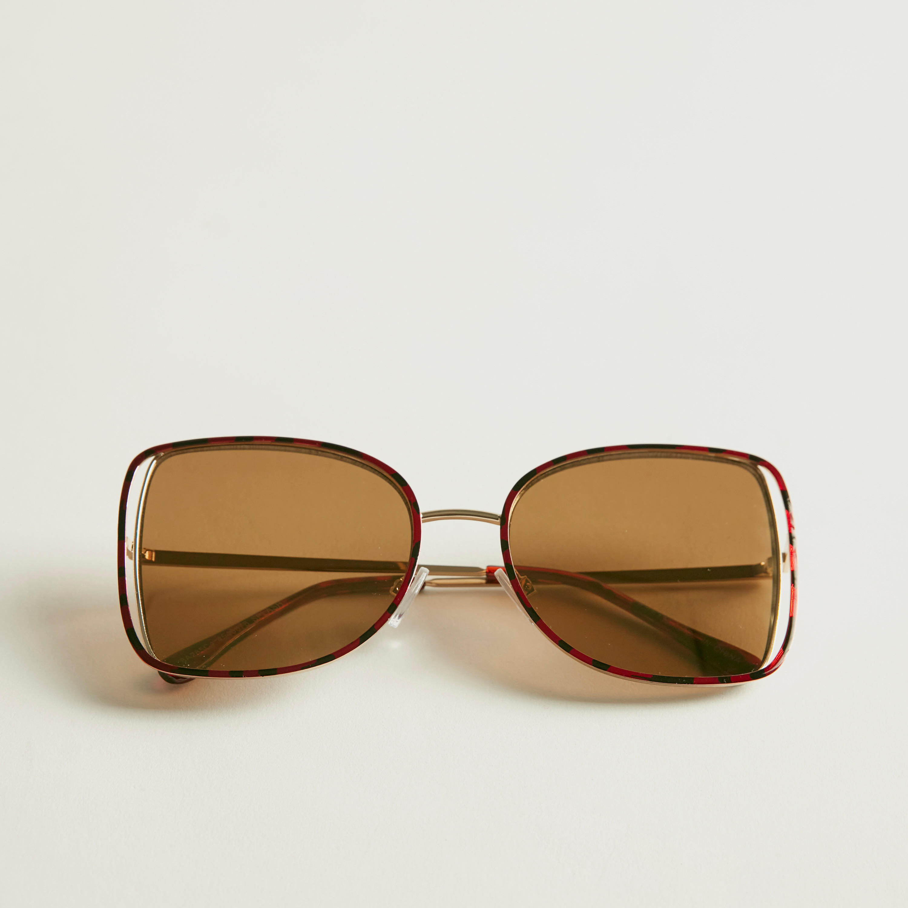 نظّارة شمسية بإطار كامل ووسادات للأنف-women-sunglasses-image-1