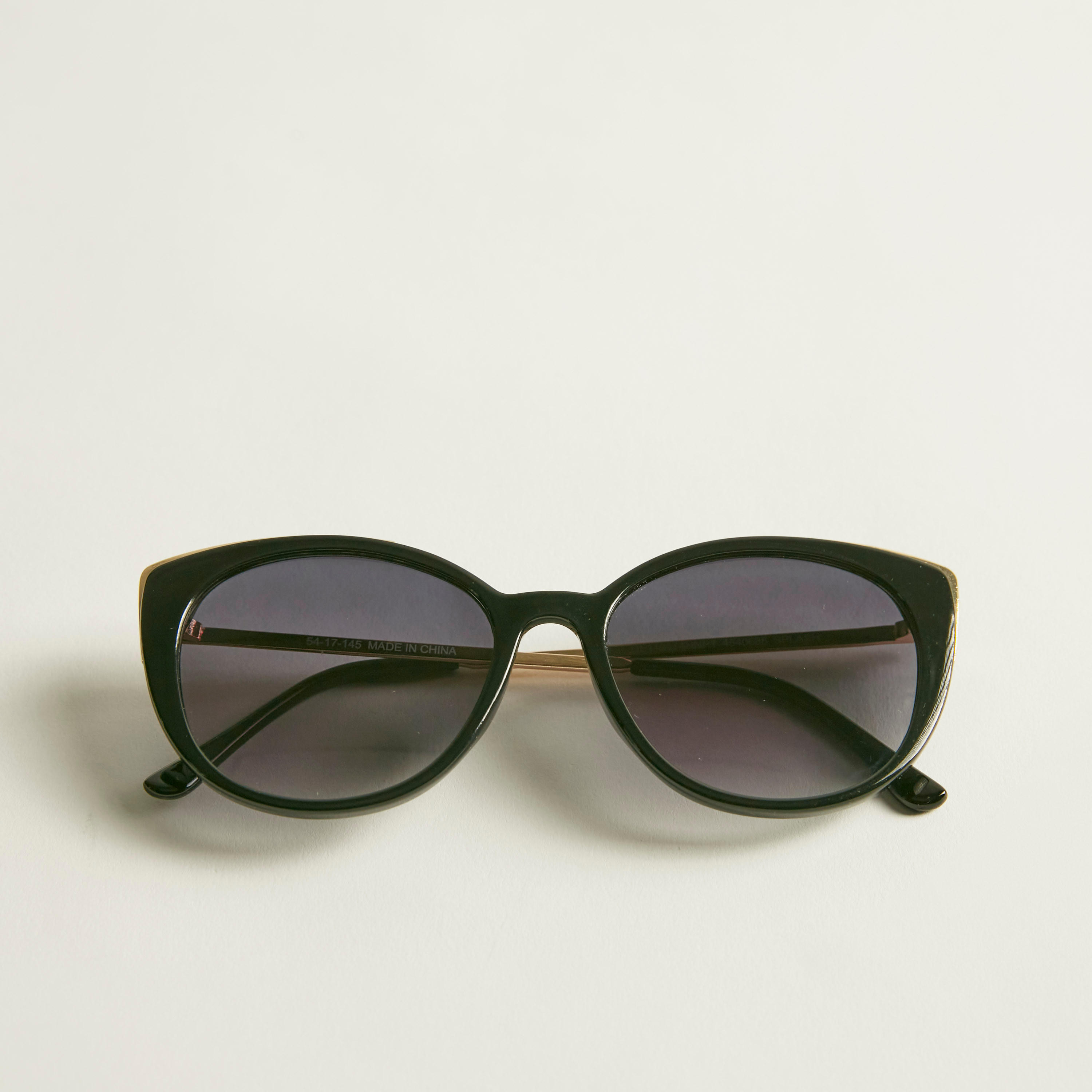 نظّارة شمسيّة عين القطة بإطار كامل وتقليم ميتاليك-women-sunglasses-image-1