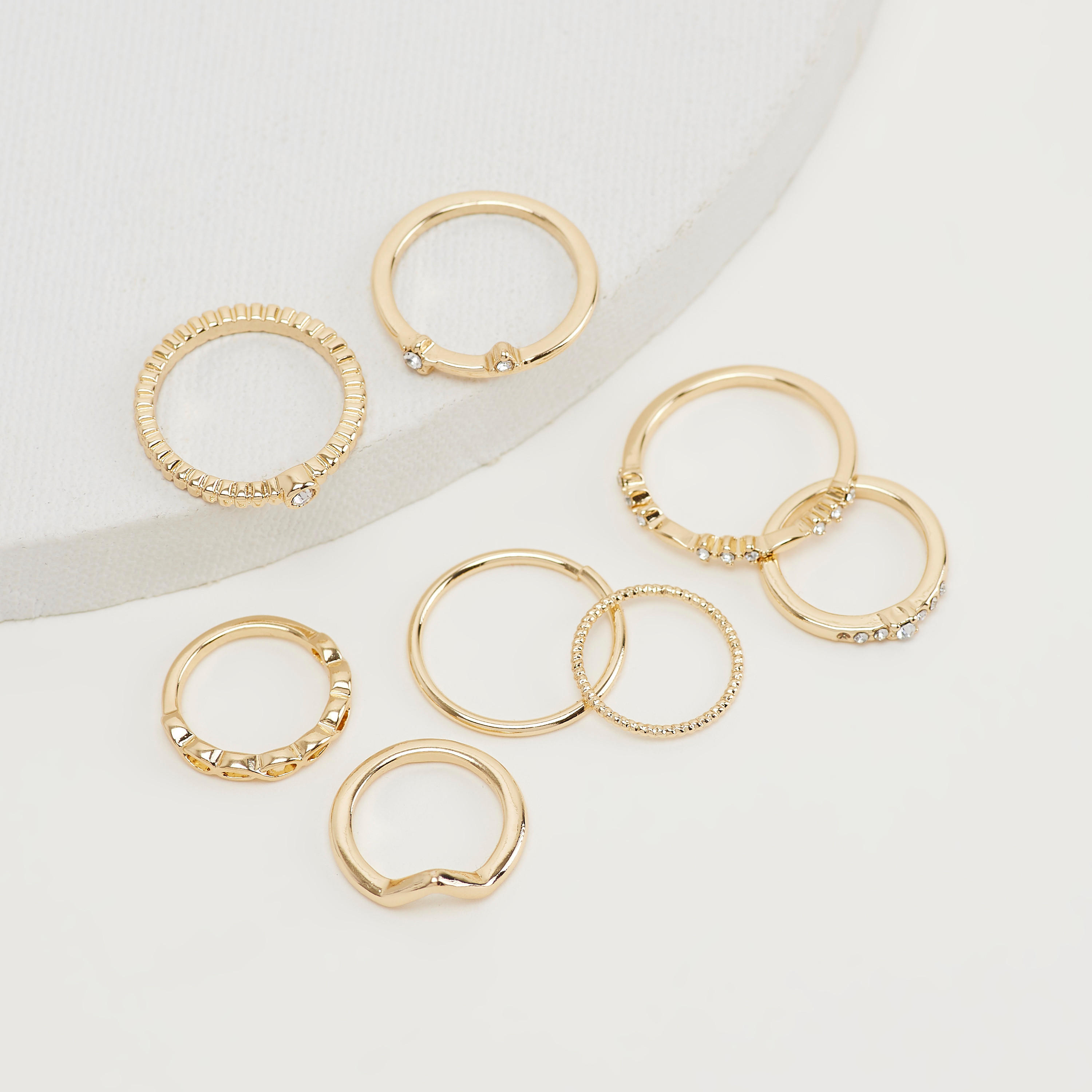 Set of 8 - Assorted Finger Ring-women-watchesandjewellery-jewellery-rings-image-1