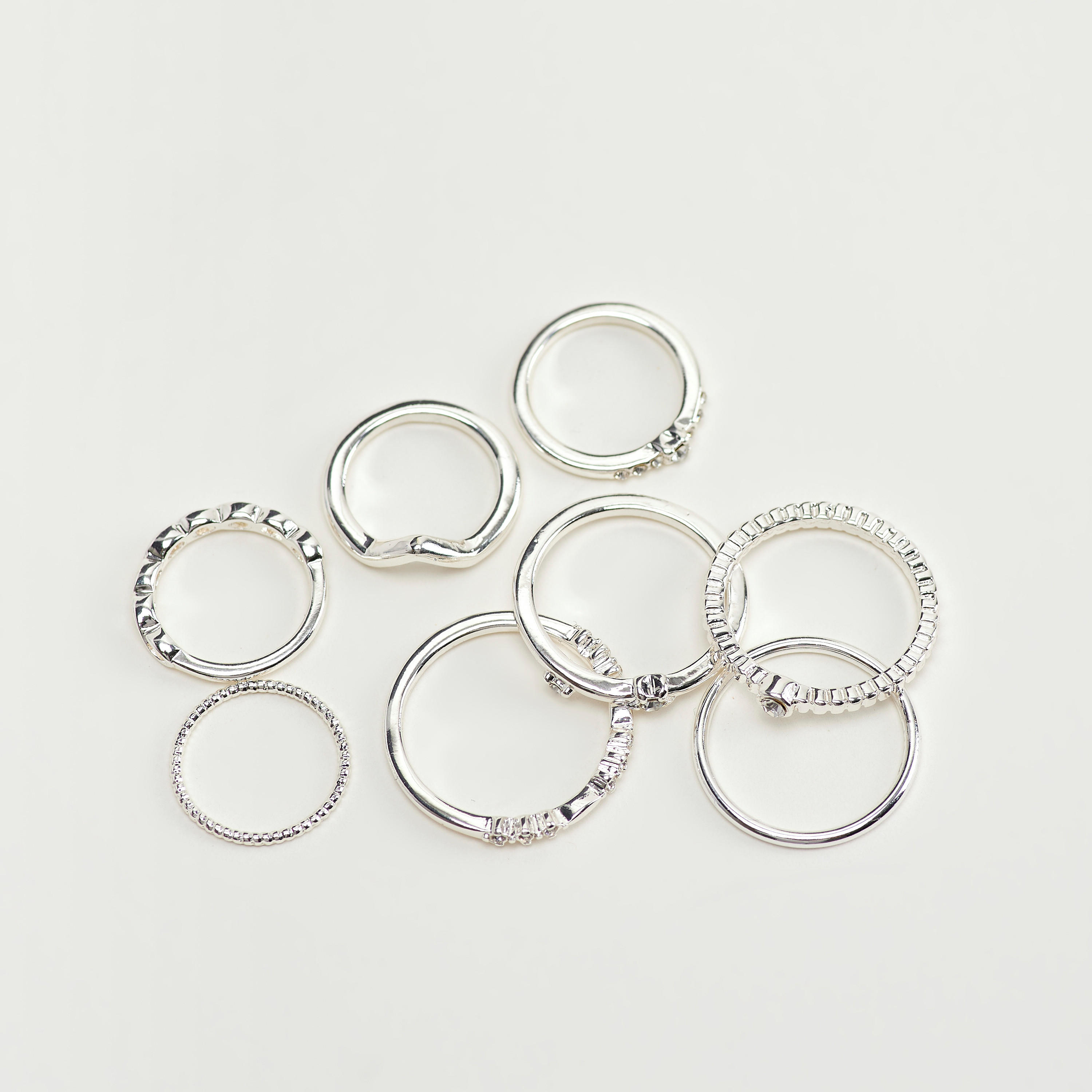 طقم خواتم متنوعة - 8 قطع-women-watchesandjewellery-jewellery-rings-image-2