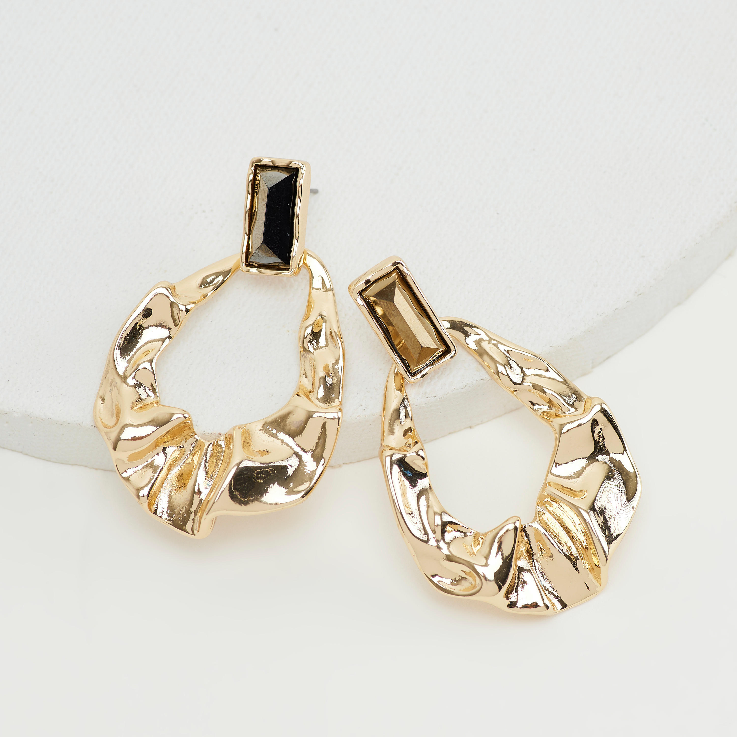 Embellished Dangling Earrings with Pushback Closure-women-watchesandjewellery-jewellery-earrings-image-1