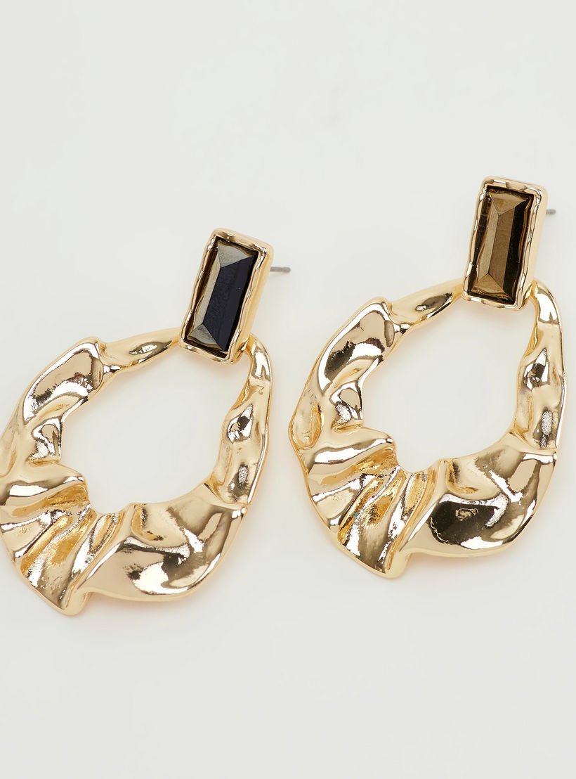 Embellished Dangling Earrings with Pushback Closure-women-watchesandjewellery-jewellery-earrings-image-3