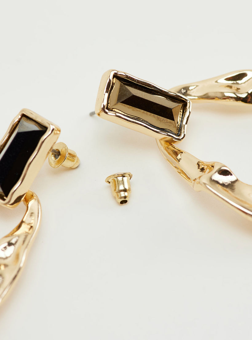 Embellished Dangling Earrings with Pushback Closure-women-watchesandjewellery-jewellery-earrings-image-5