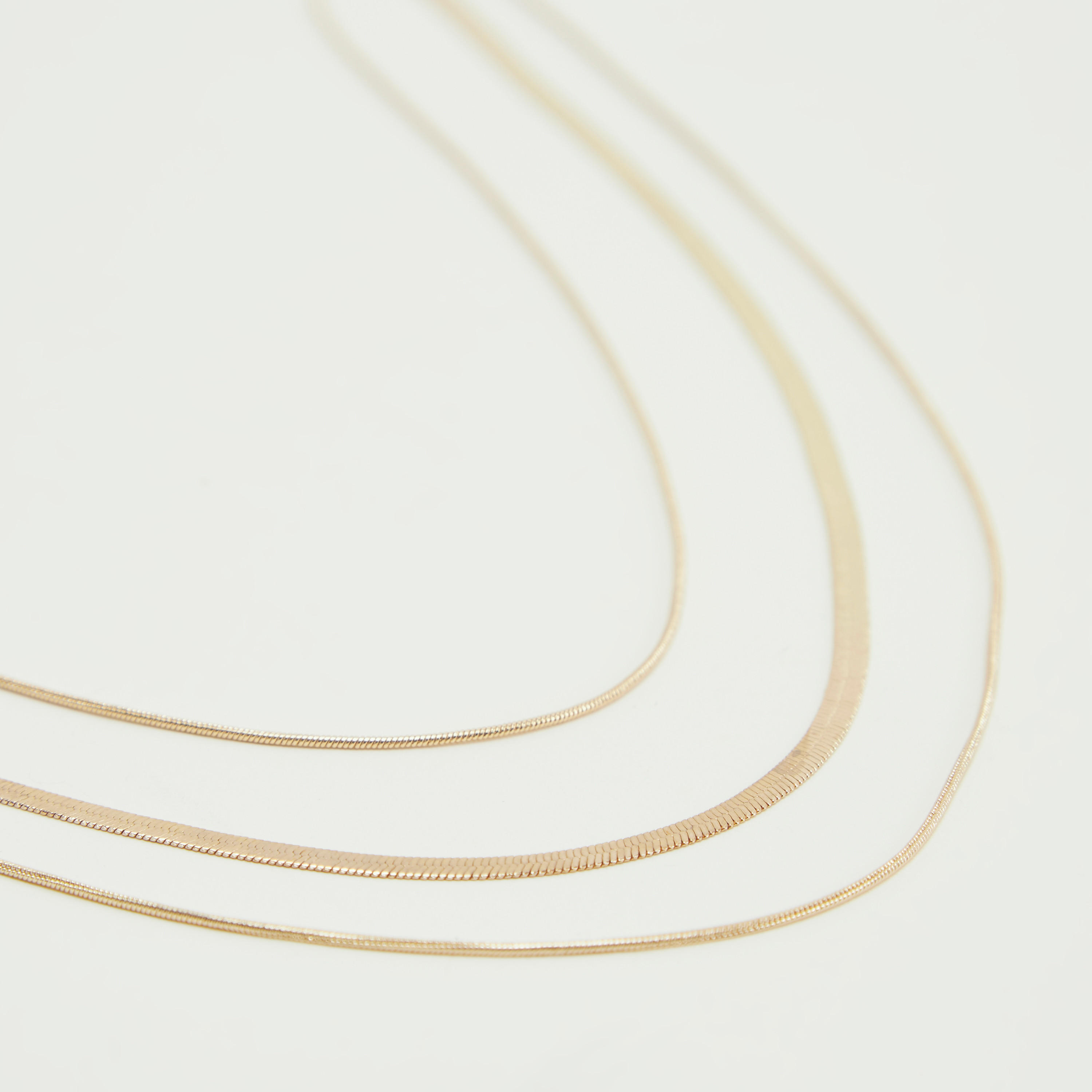 Chain Link Layered Necklace with Lobster Clasp-women-watchesandjewellery-jewellery-necklacesandpendants-image-2