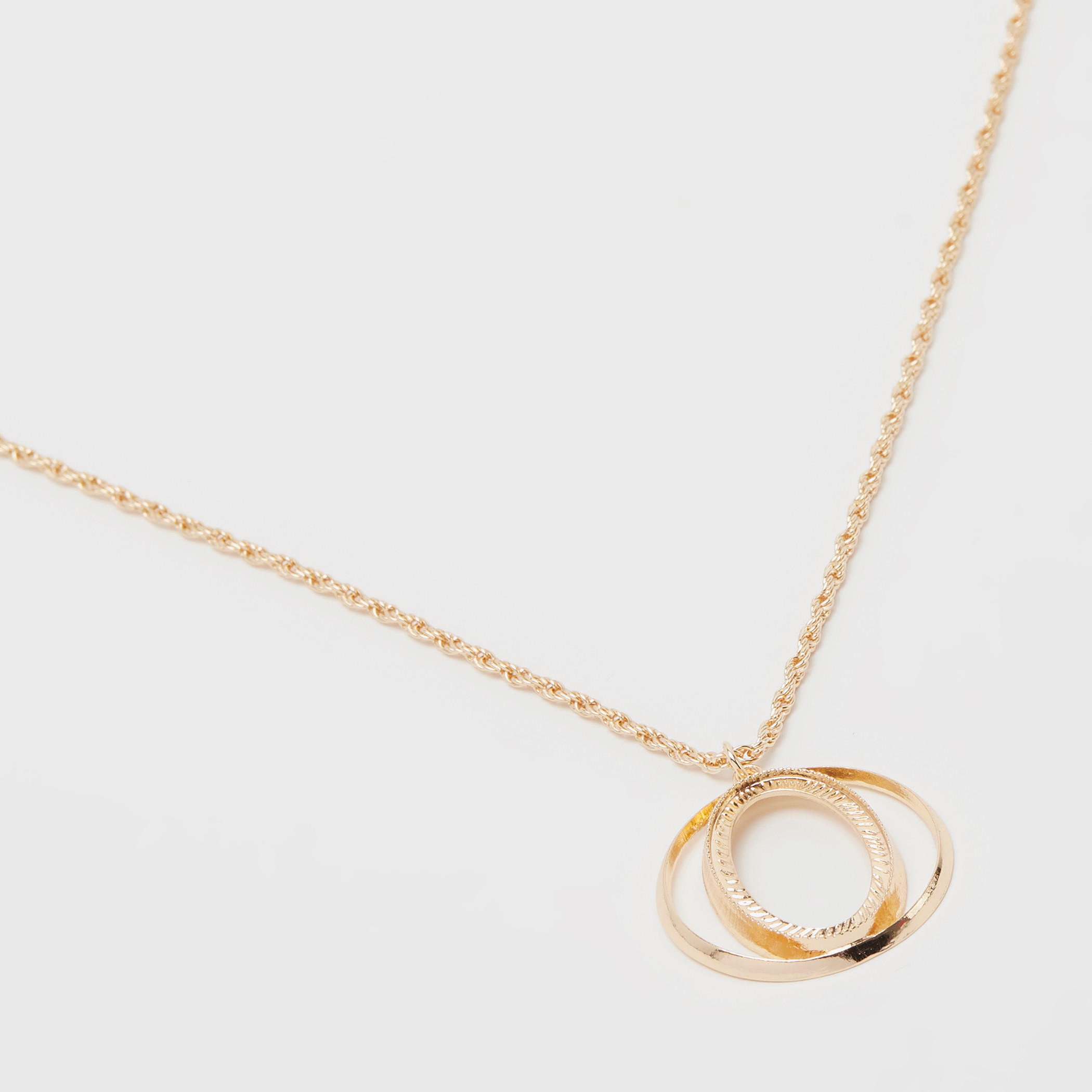 عقد ميتاليك بدلاية مستديرة-women-watchesandjewellery-jewellery-necklacesandpendants-image-2