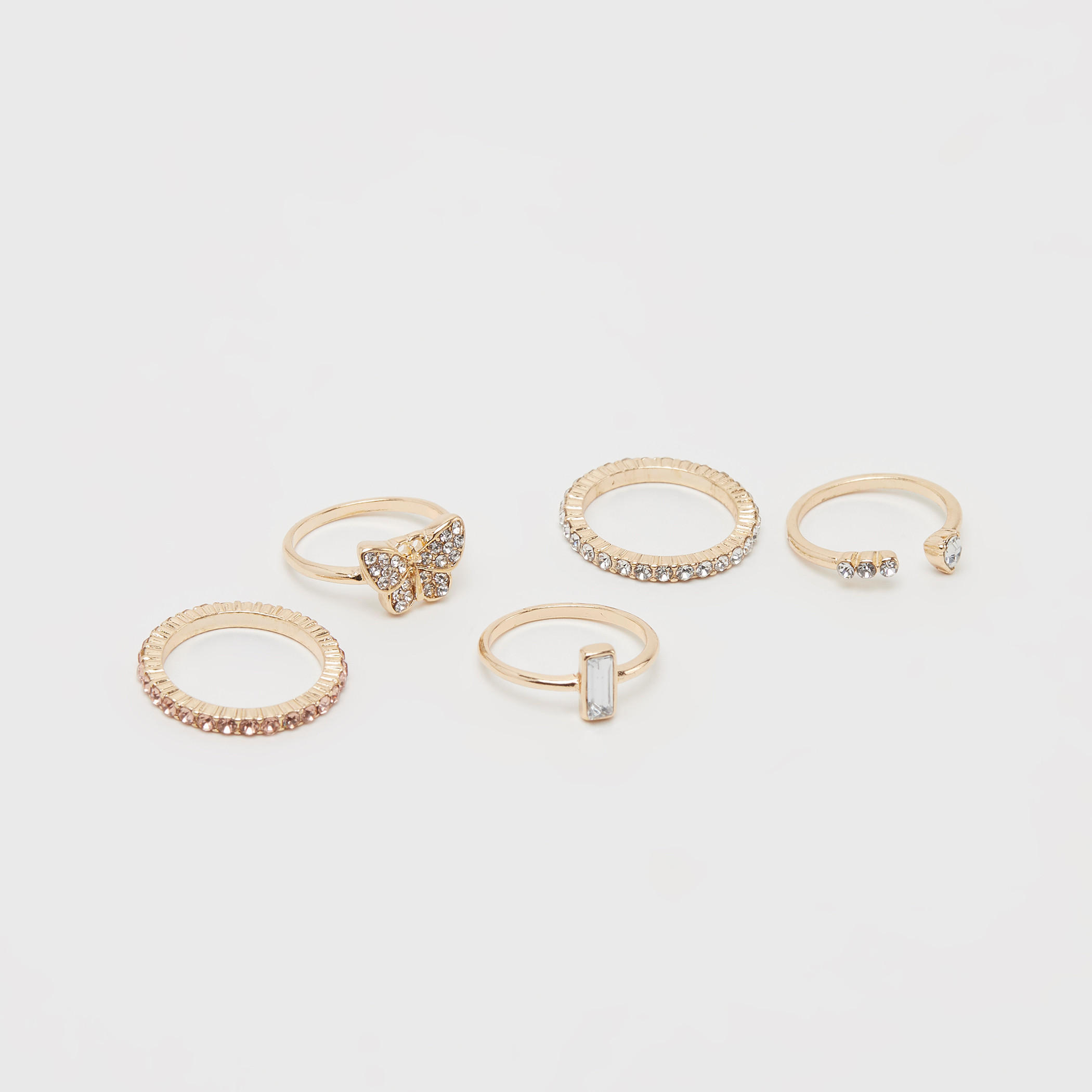 خواتم مزيّنة - طقم من 5-women-watchesandjewellery-jewellery-rings-image-2