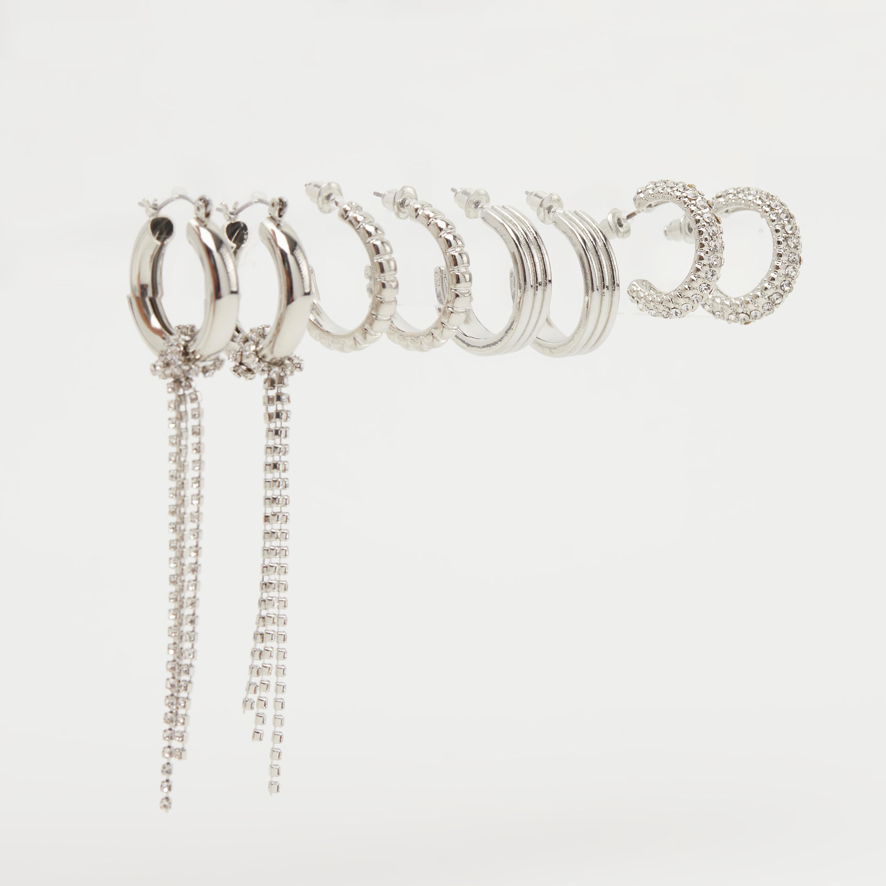حلقان مزيّنة - طقم من 4-women-watchesandjewellery-jewellery-earrings-image-1