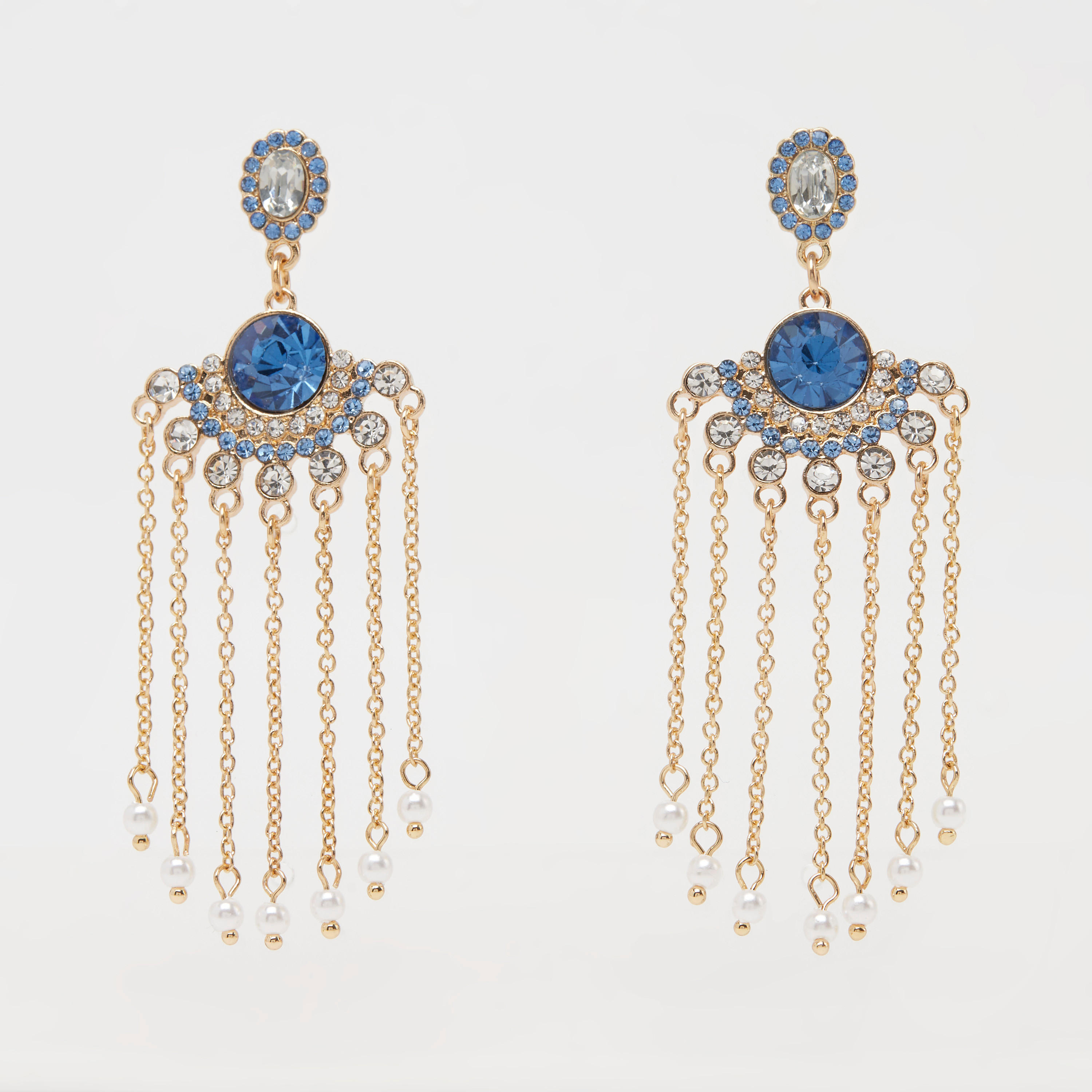 حلق متدليّ مزيّن بمكبس إغلاق خلفي-women-watchesandjewellery-jewellery-earrings-image-4