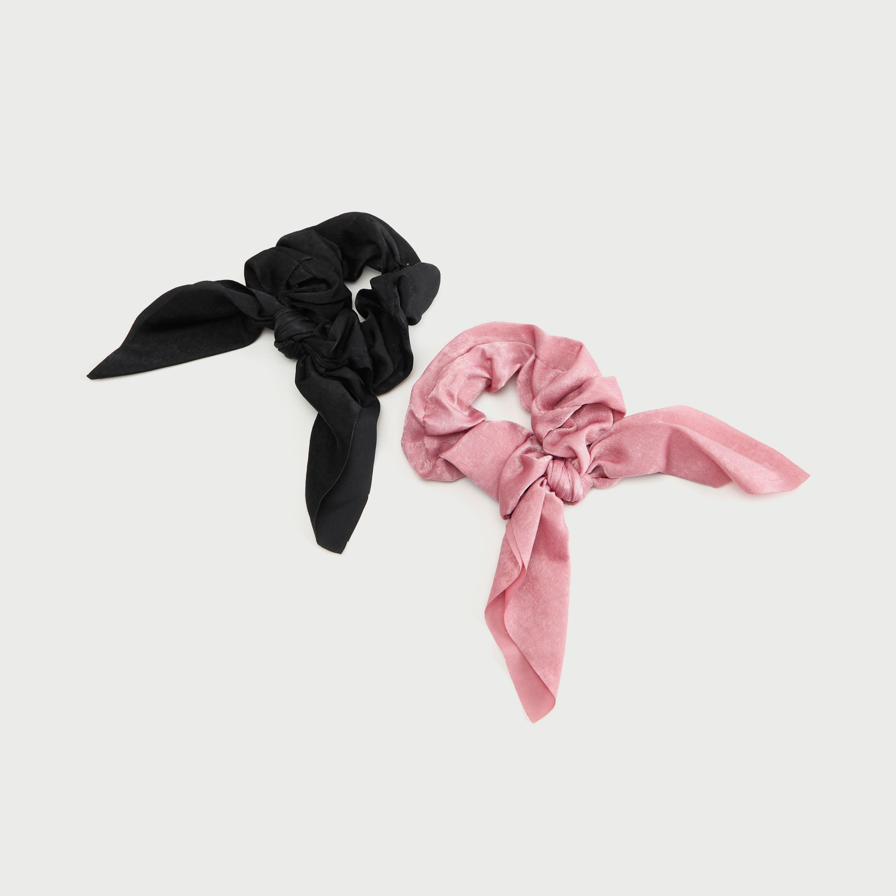 سكرانشي شعر فيونكة سادة من جلوو - طقم من قطعتين-women-hairaccessories-image-2