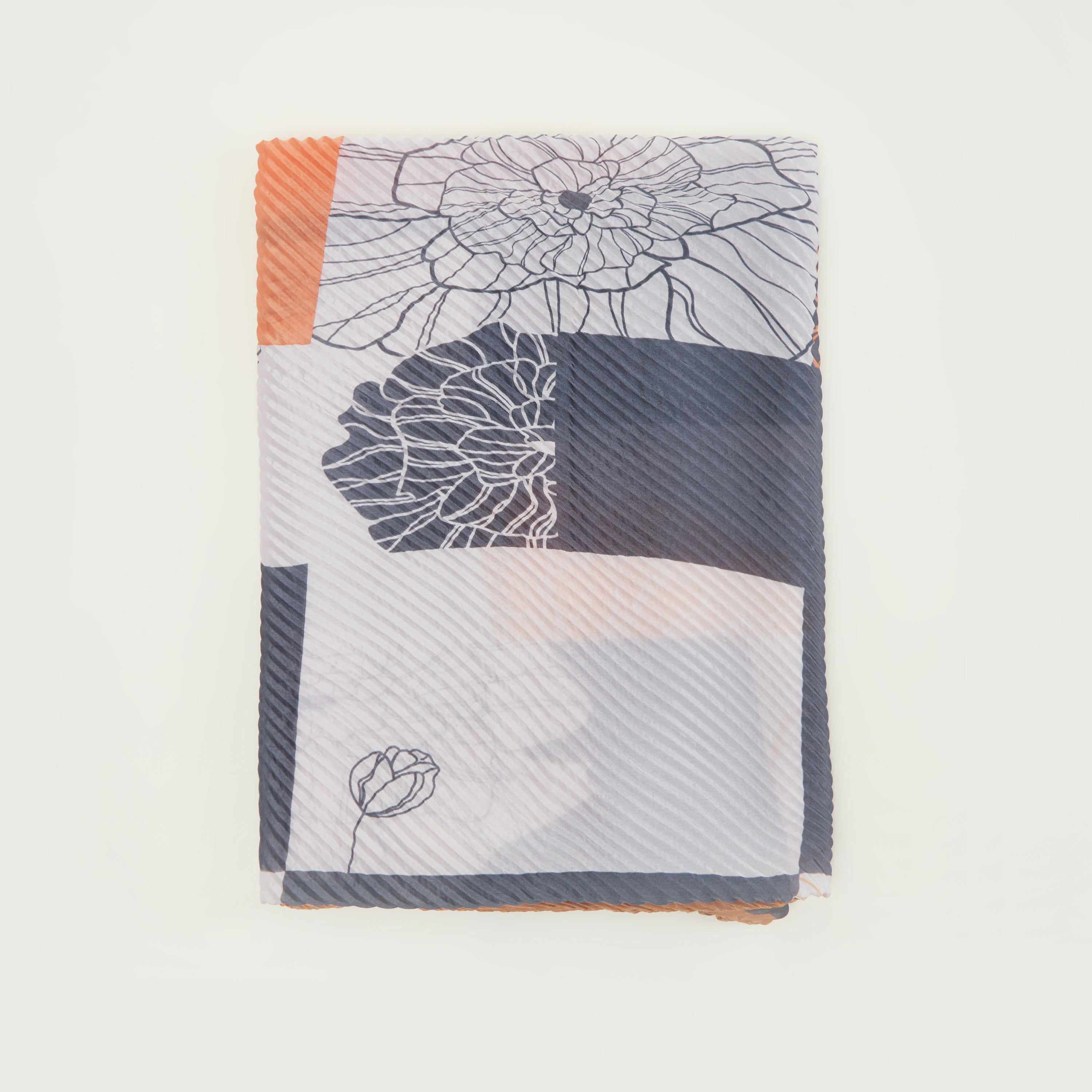 Floral Print Pleated Scarf-women-clothingaccessories-scarves-image-4