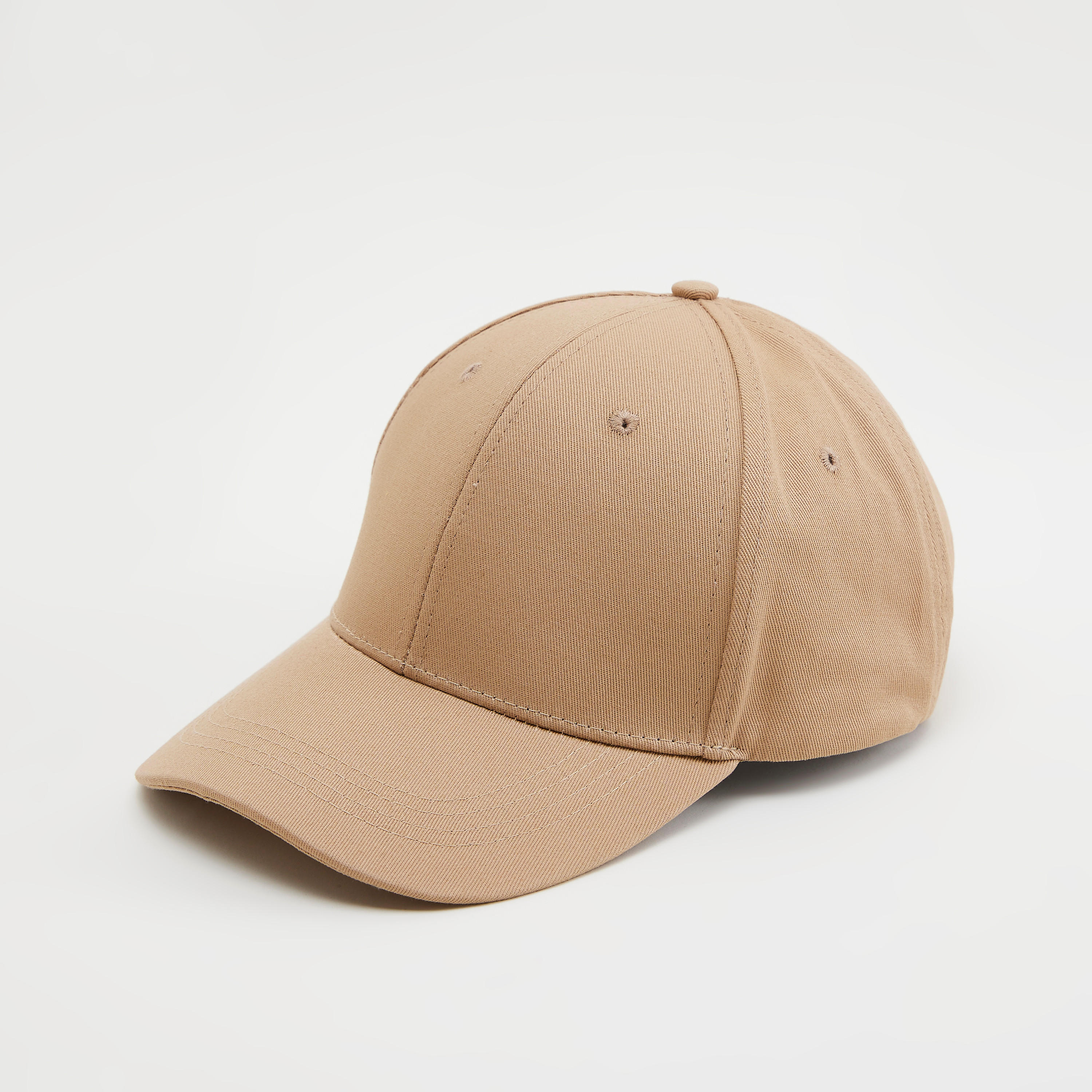 Solid Baseball Cap with Buckle Strap Closure-women-clothingaccessories-capsandhats-image-1