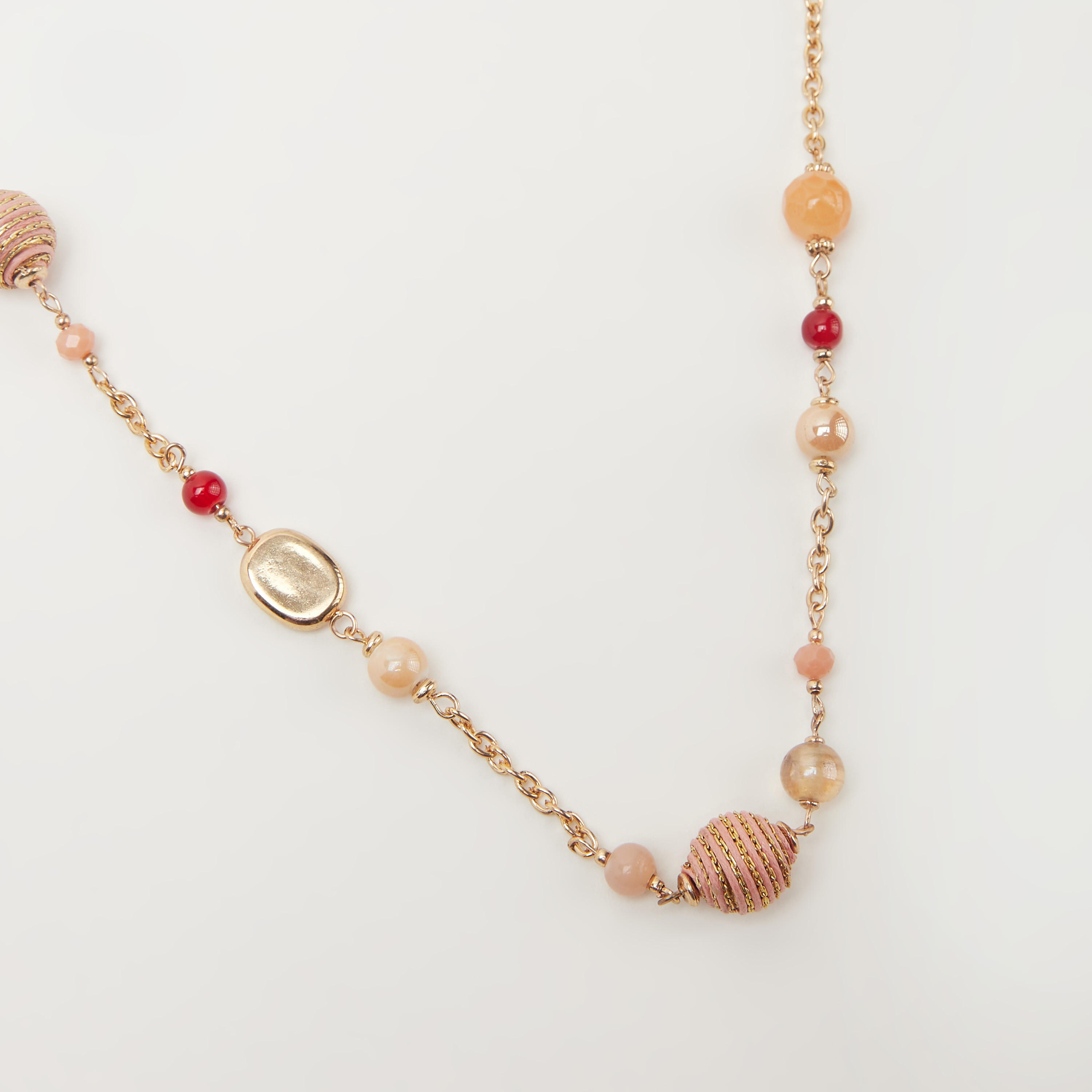 Embellished Metallic Necklace with Lobster Clasp-women-watchesandjewellery-jewellery-necklacesandpendants-image-2