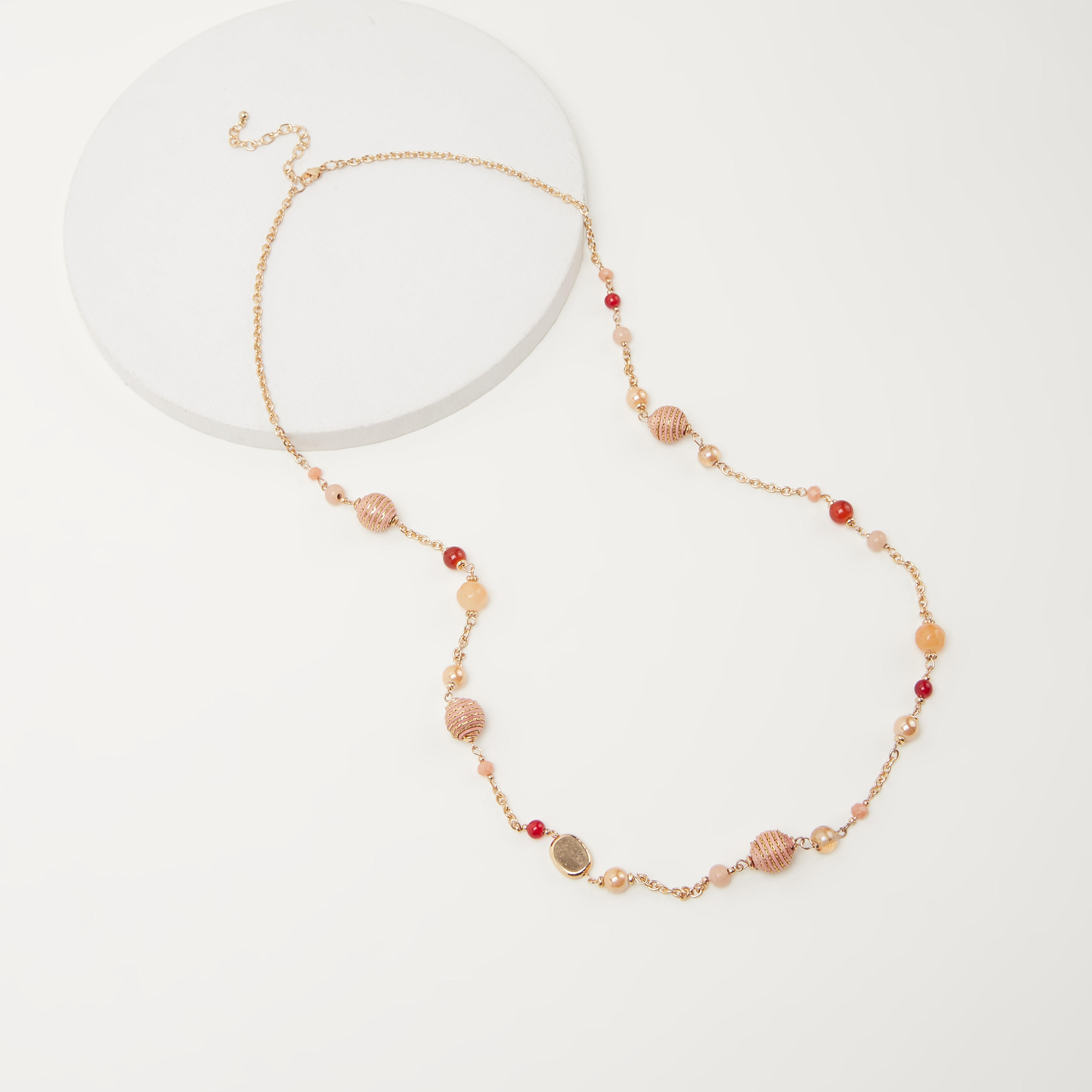 Embellished Metallic Necklace with Lobster Clasp-women-watchesandjewellery-jewellery-necklacesandpendants-image-4