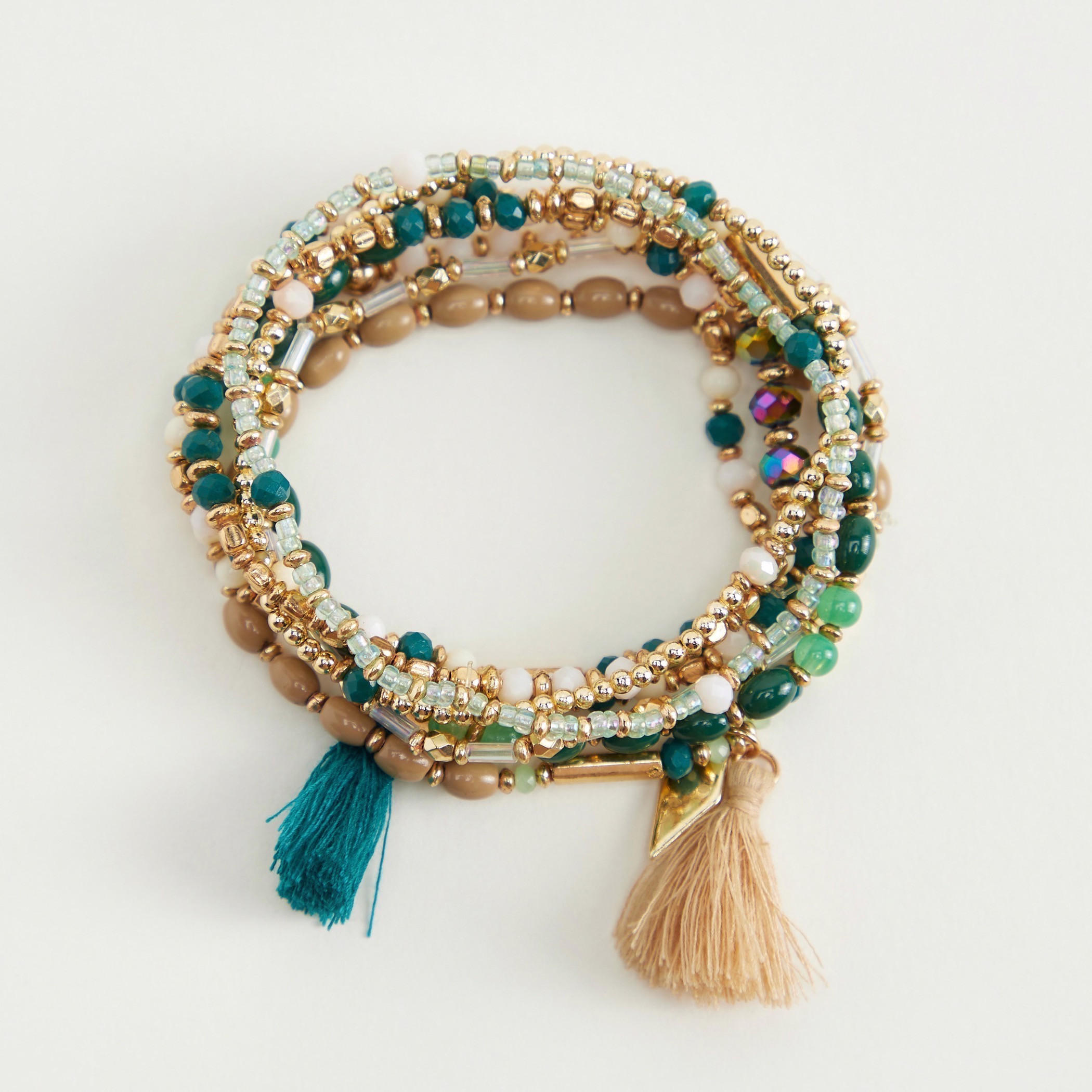 أساور متنوعة مزيّنة بالخرز - طقم من 8-women-watchesandjewellery-jewellery-banglesandbracelets-image-2