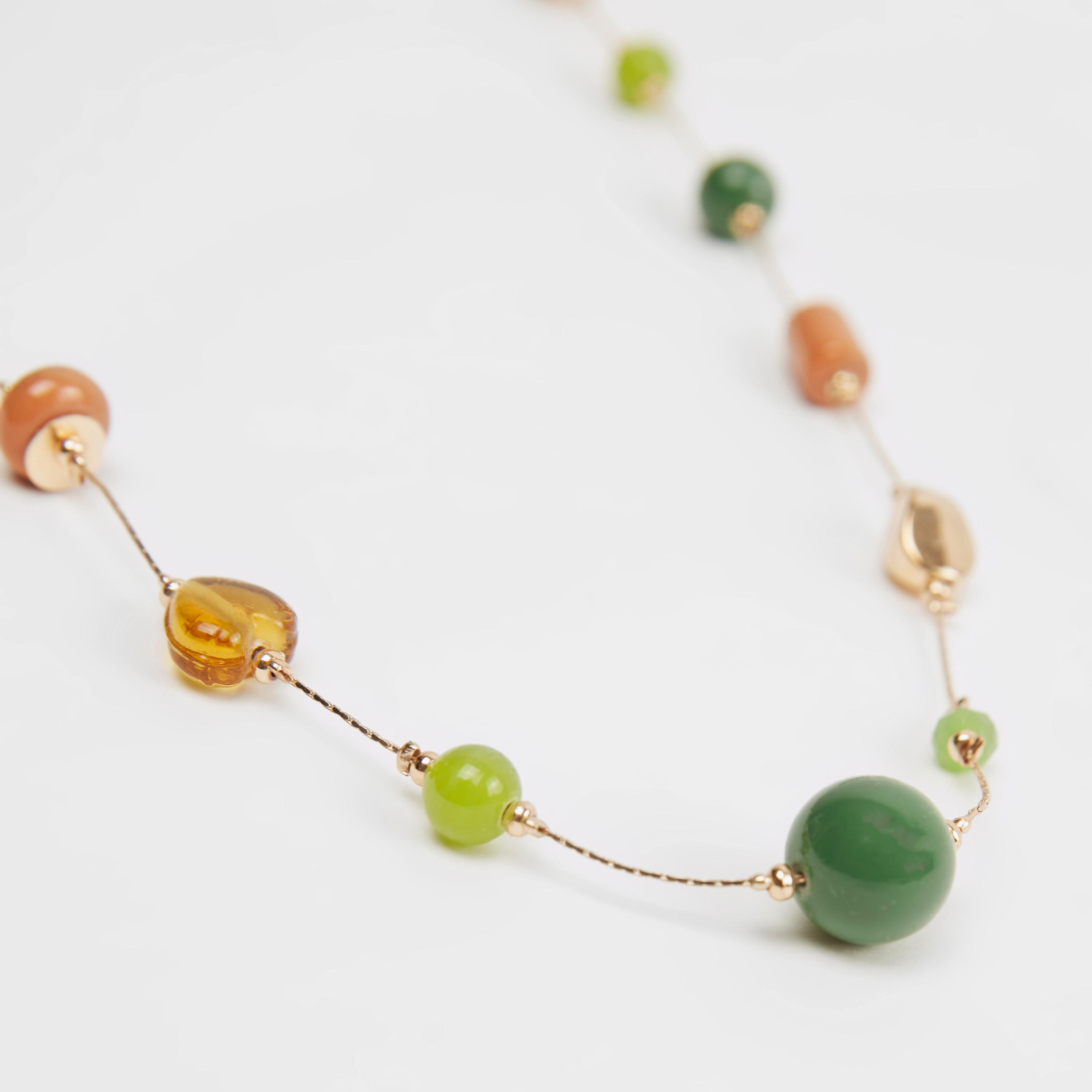 Beaded Metal Necklace-women-watchesandjewellery-jewellery-necklacesandpendants-image-2