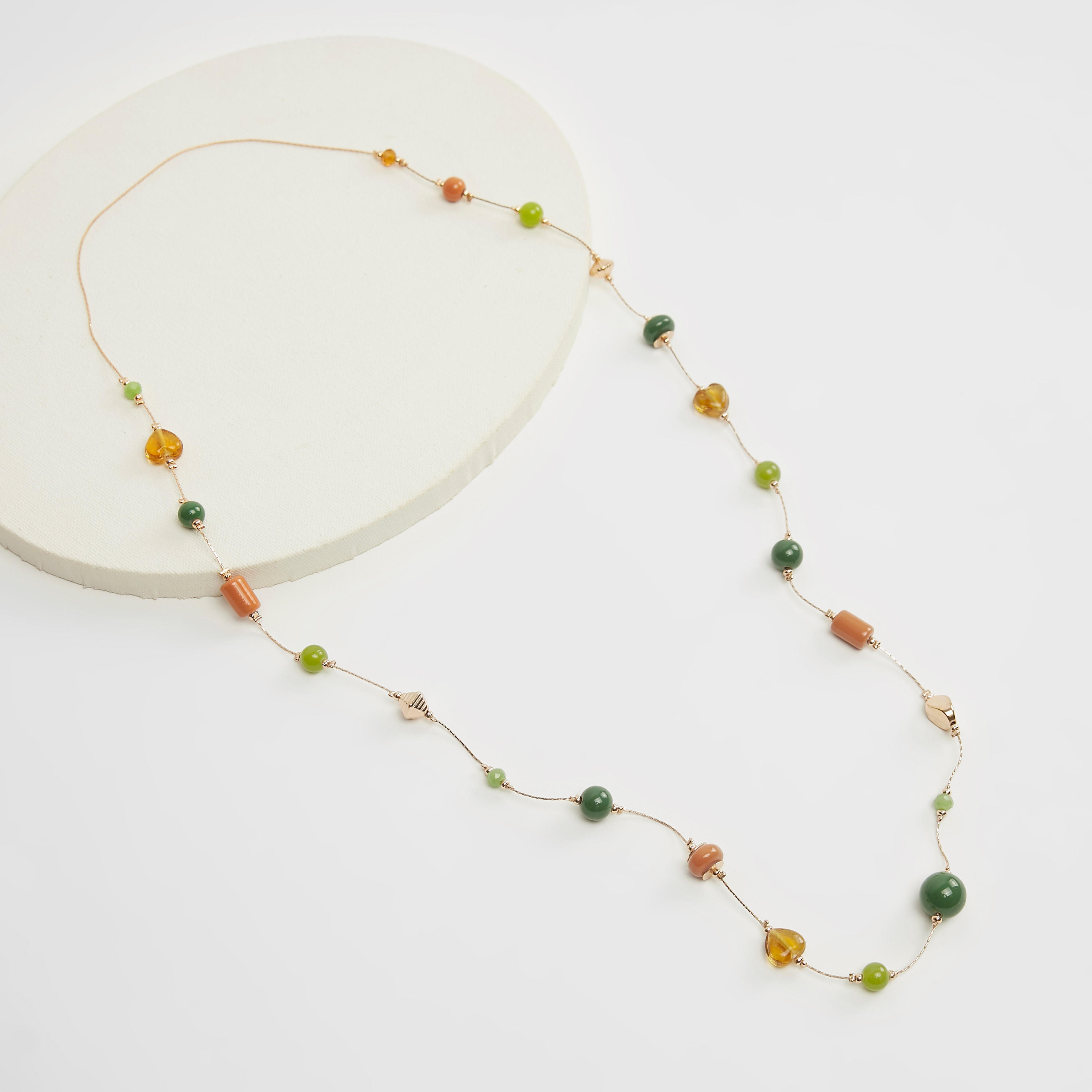 Beaded Metal Necklace-women-watchesandjewellery-jewellery-necklacesandpendants-image-4