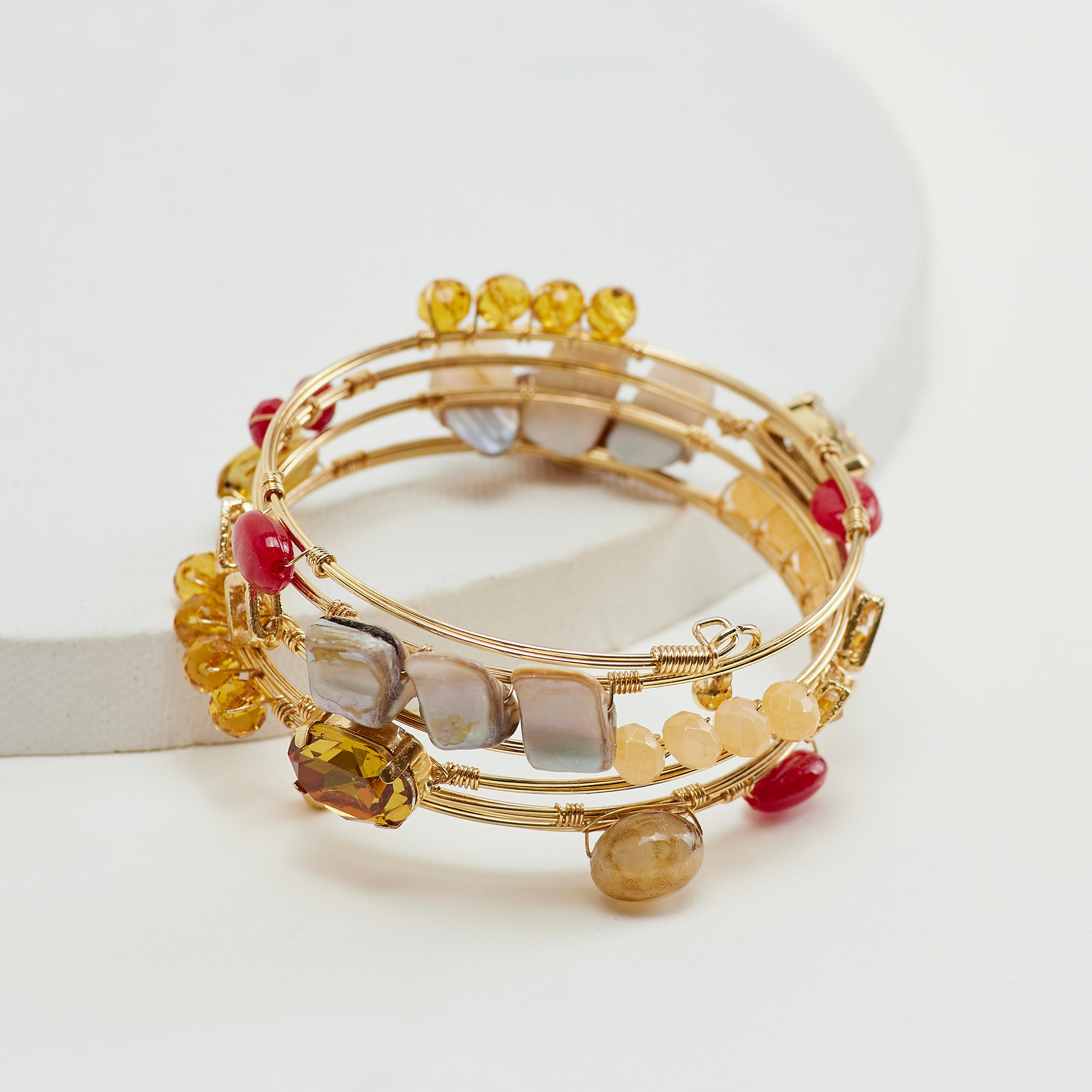 Embellished Spring Bracelet-women-watchesandjewellery-jewellery-banglesandbracelets-image-1