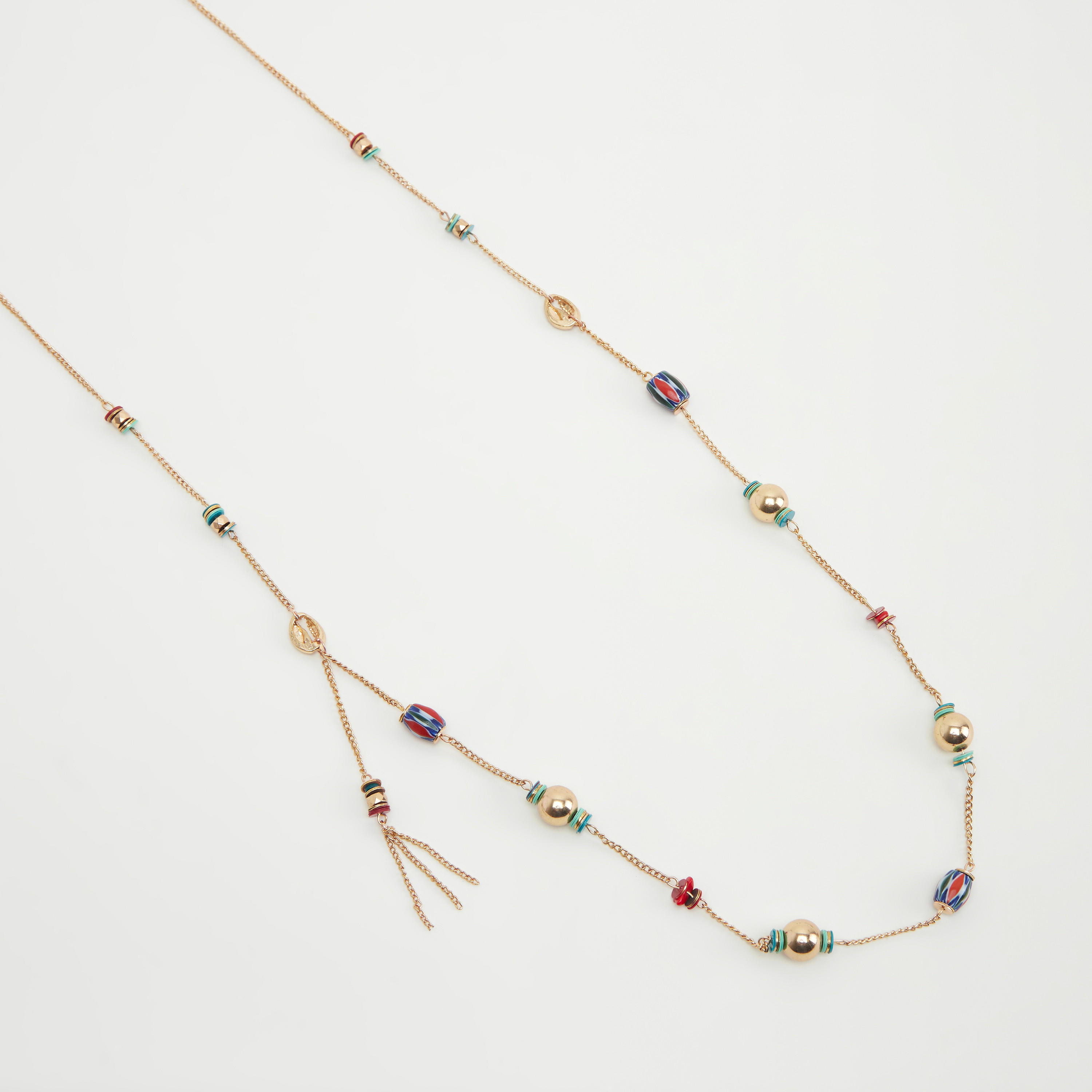 قلادة تشوكر بسلسلة مزيّنة بالخرز ومشبك إغلاق-women-watchesandjewellery-jewellery-necklacesandpendants-image-1