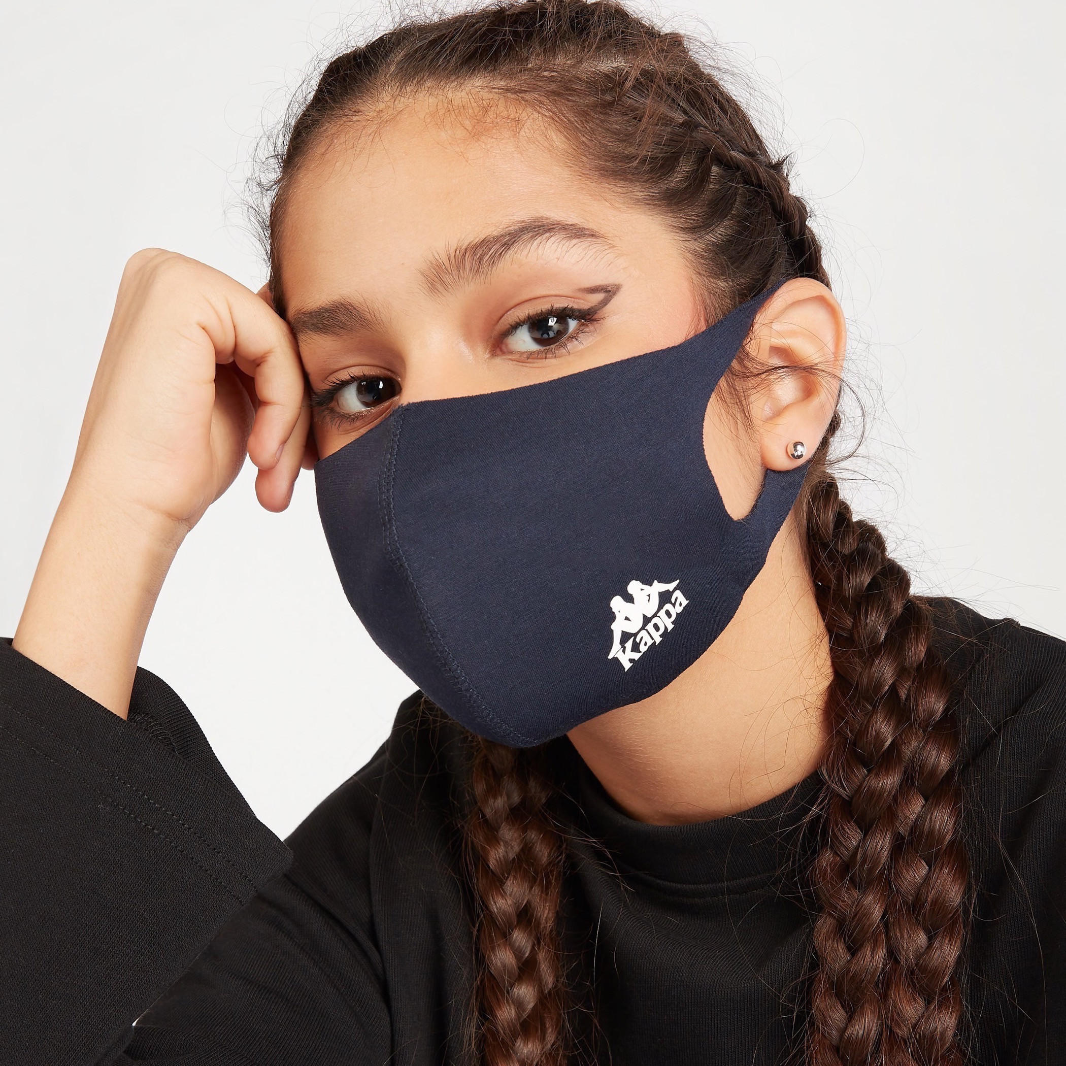 ماسك للوجه سادة بحلقات أذن مفرّعة من كابا-women-clothingaccessories-fashionmasks-image-4