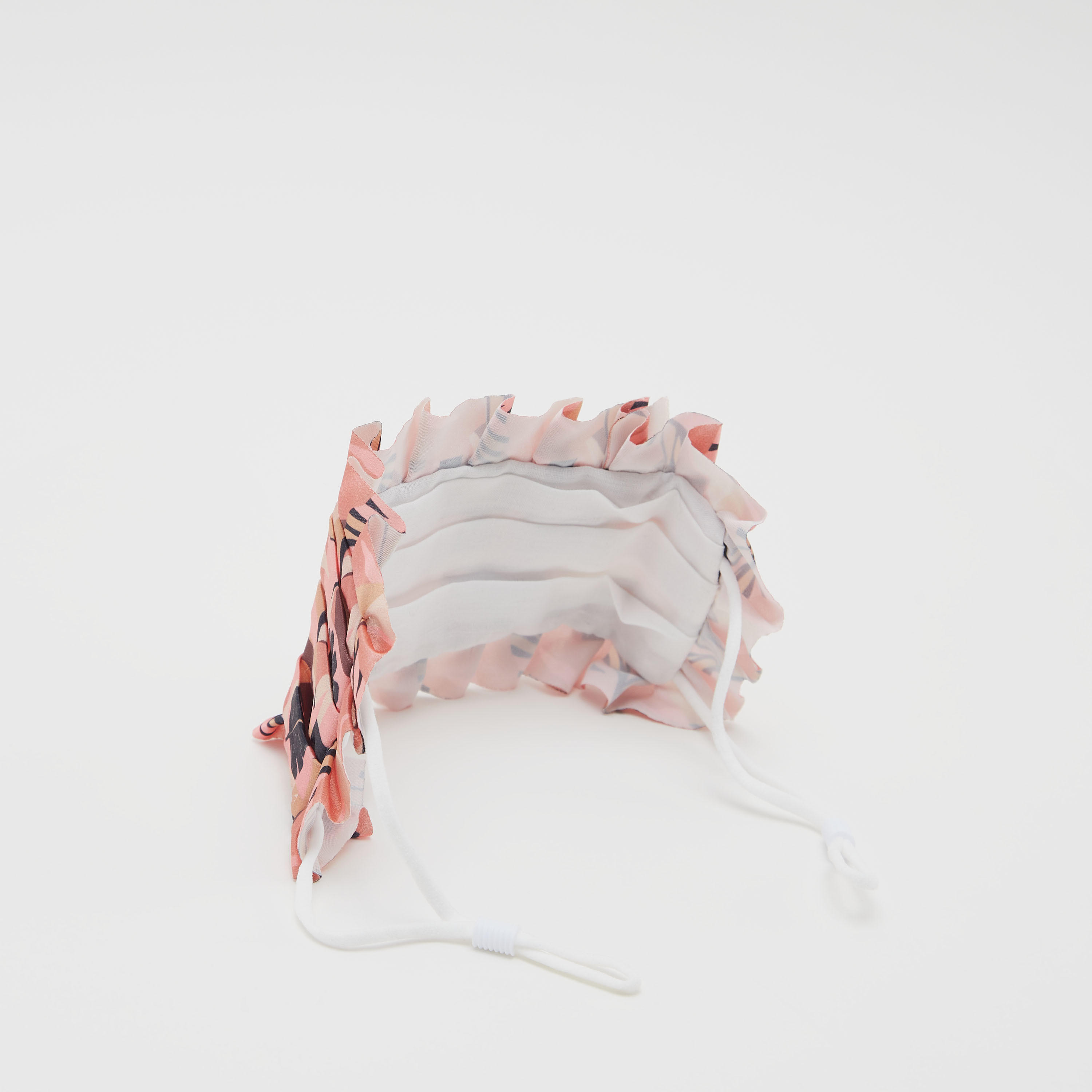 Printed Ruffle Detail Face Mask with Elasticated Waistband-women-clothingaccessories-fashionmasks-image-4