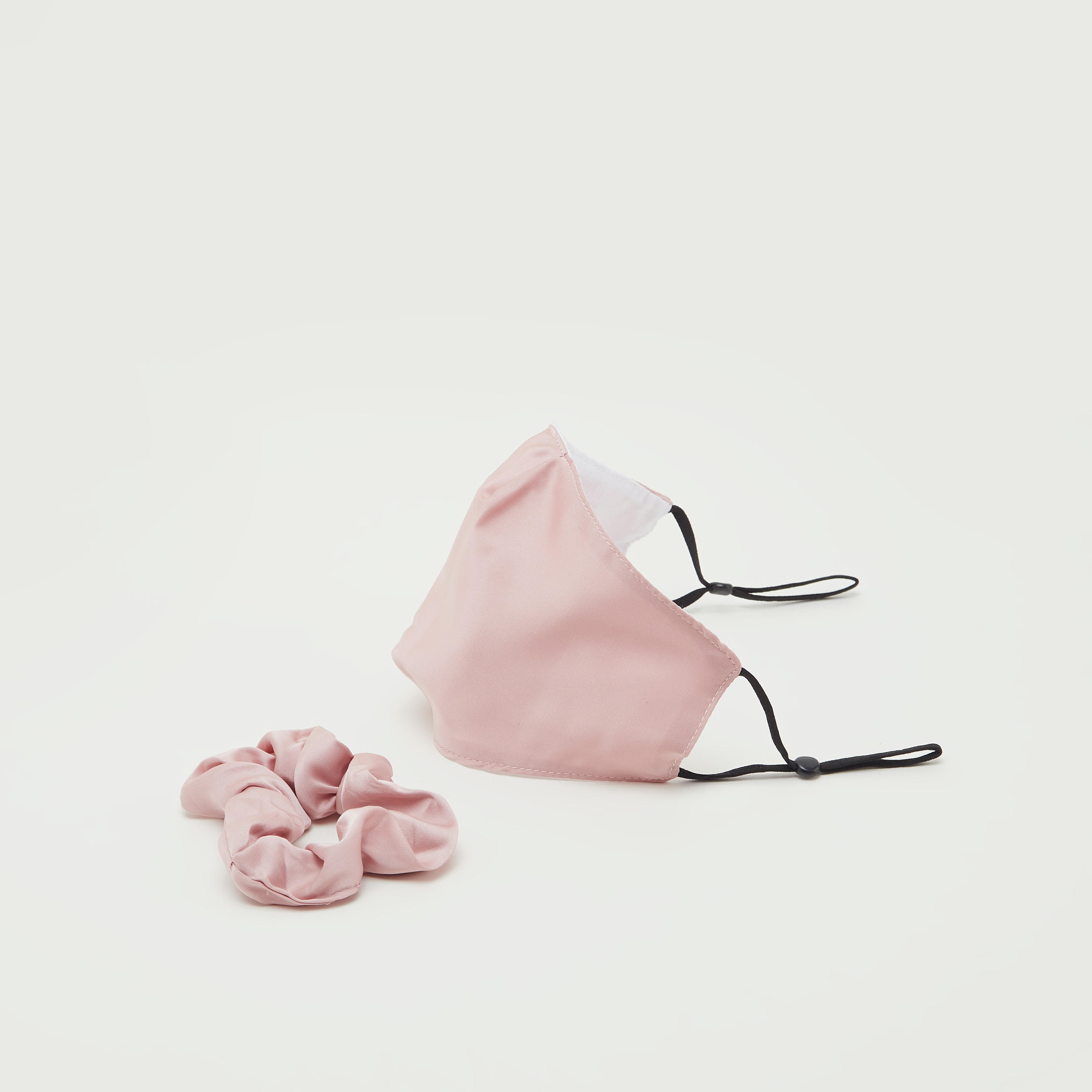 Anti-Dust Textile Face Cover Mask and Scrunchie Set-women-clothingaccessories-fashionmasks-image-1