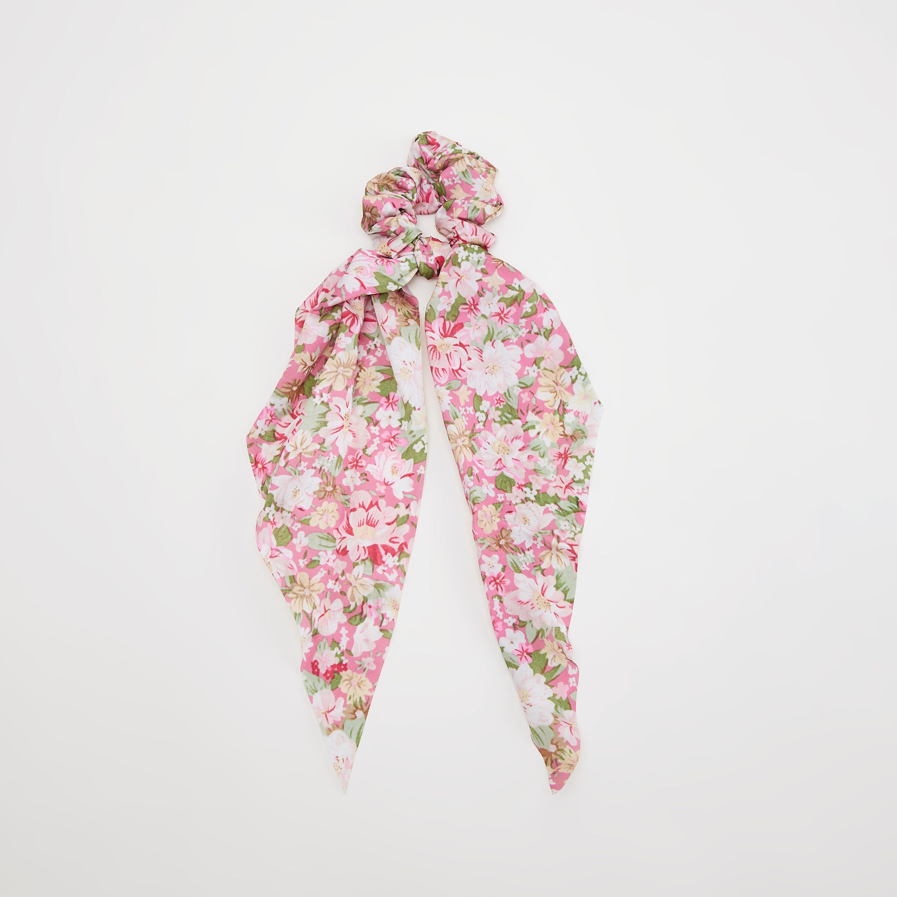 Floral Print Scrunchie with Head Band and Face Mask-women-hairaccessories-others-image-3