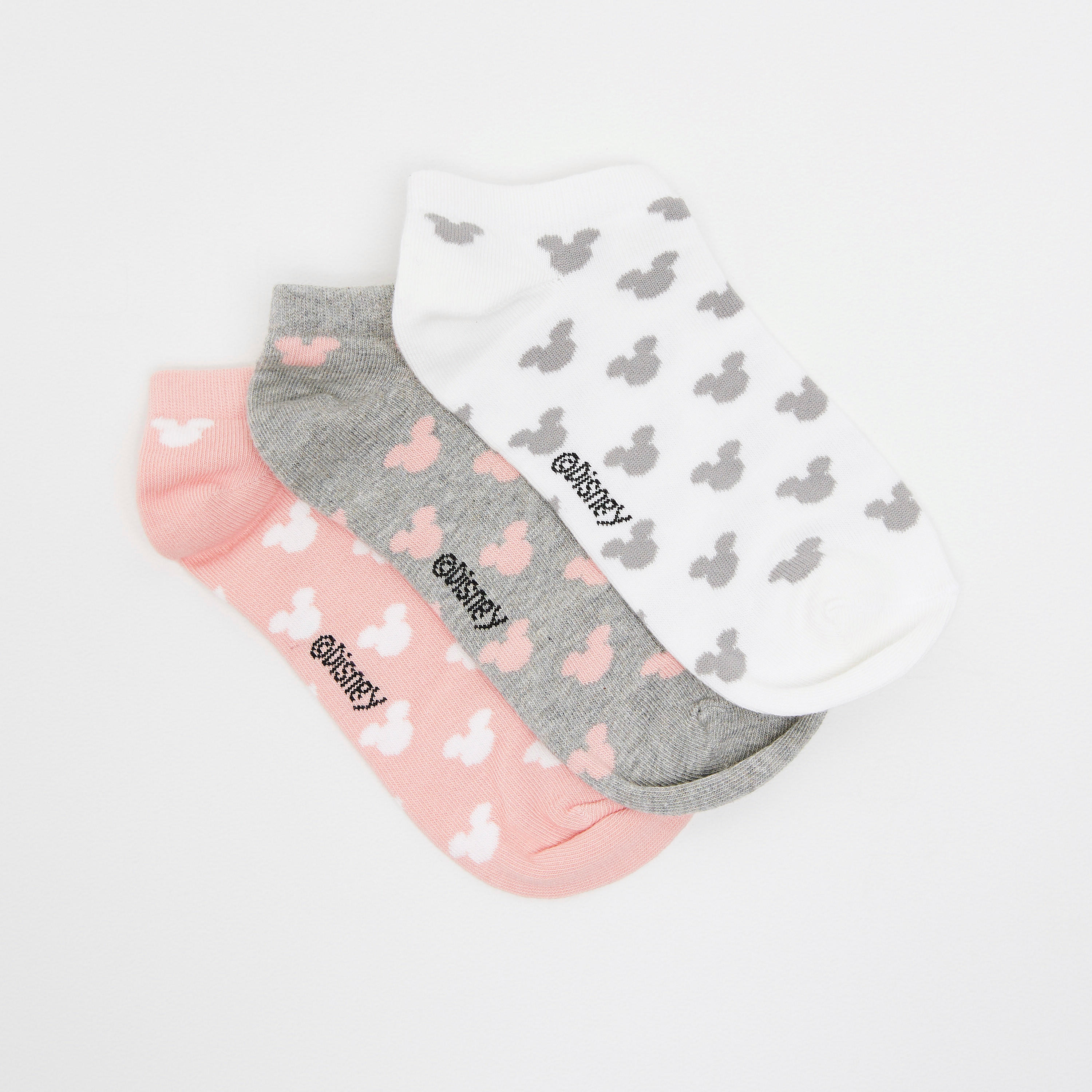 جوارب بطول الكاحل وطبعات ميكي ماوس - طقم من 3 أزواج-women-socksandstockings-image-2