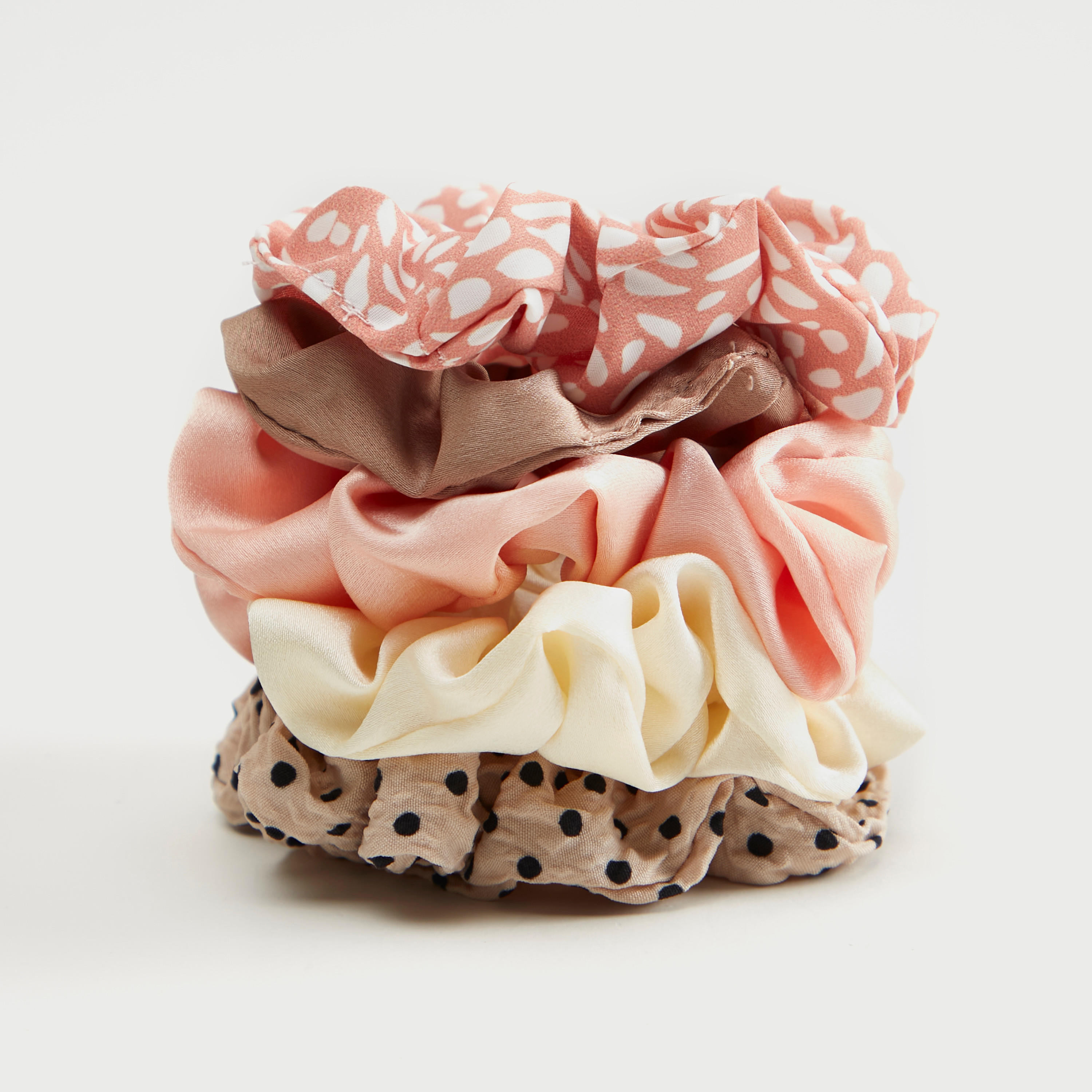 Gloo Assorted 5-Piece Scrunchie Set-women-hairaccessories-image-1