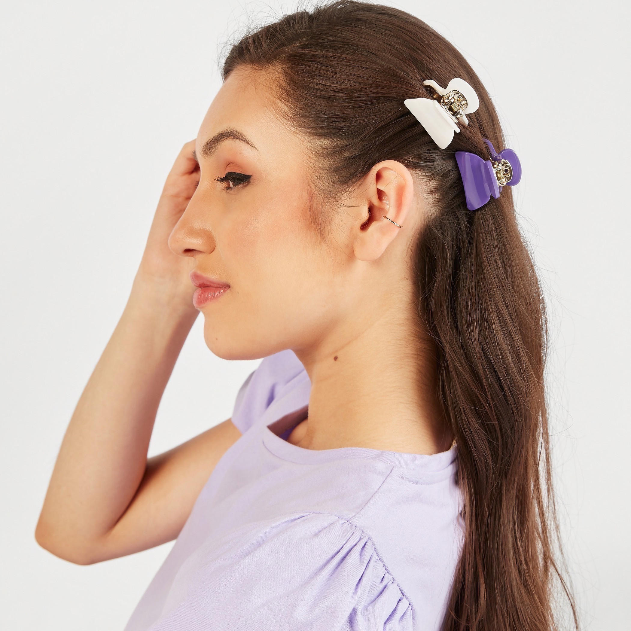 مشبك شعر سادة من جلوو -  طقم من 3-women-hairaccessories-image-2