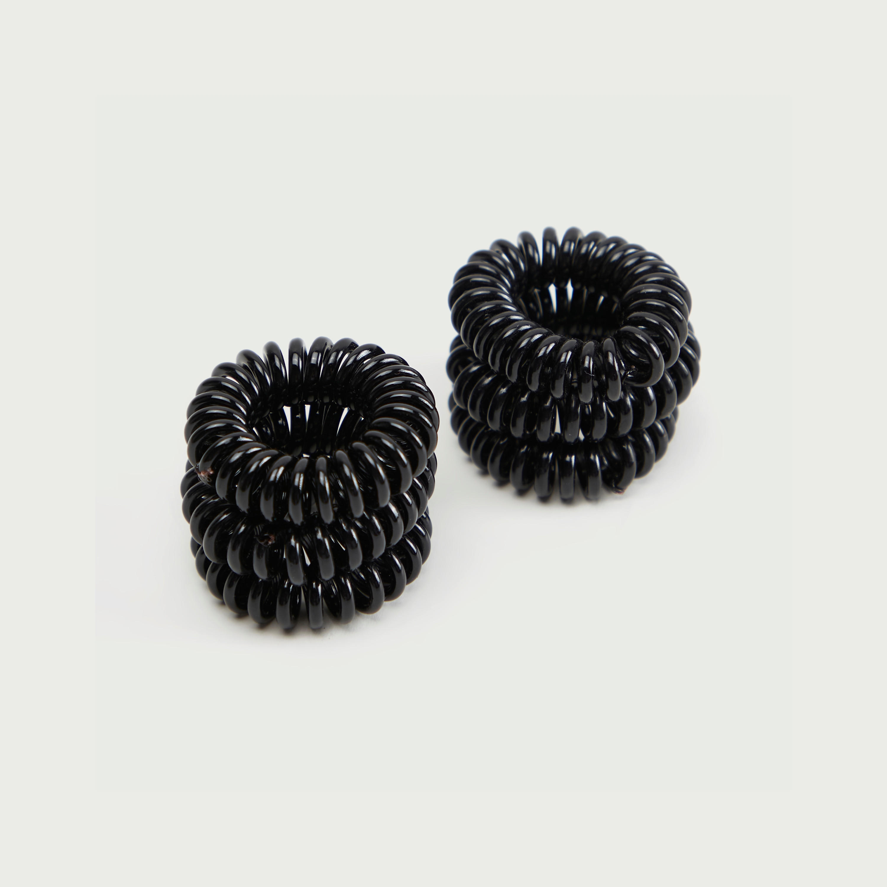 Set of 6 - Gloo Spiral Elasticated Hair Tie-women-hairaccessories-scrunchies-image-1