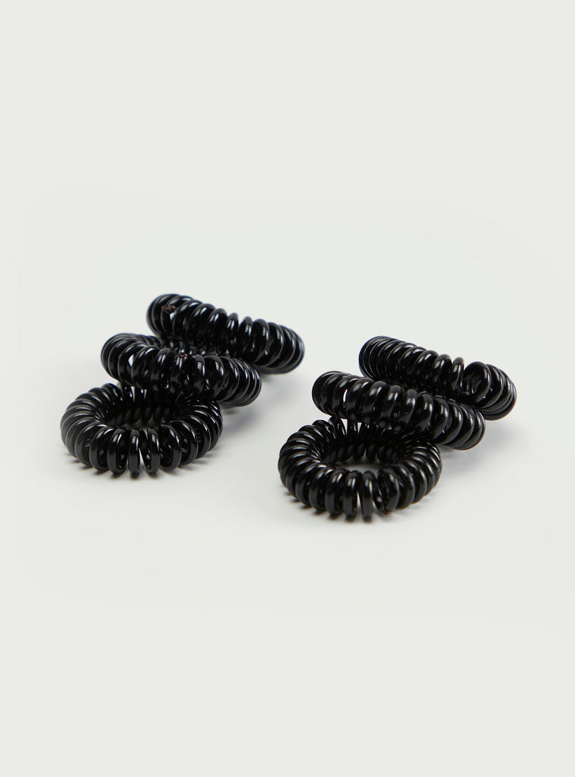 Set of 6 - Gloo Spiral Elasticated Hair Tie-women-hairaccessories-scrunchies-image-3