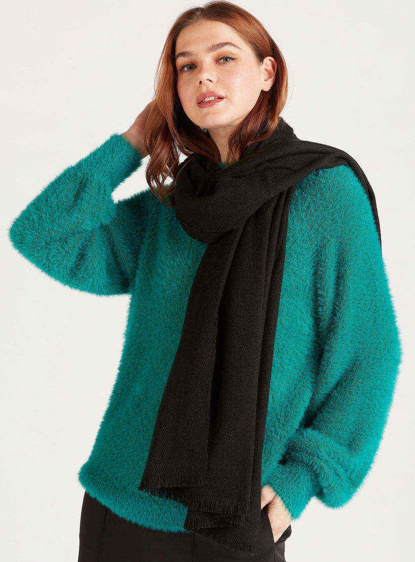Textured Scarf with Fringes-women-clothingaccessories-scarves-image-2