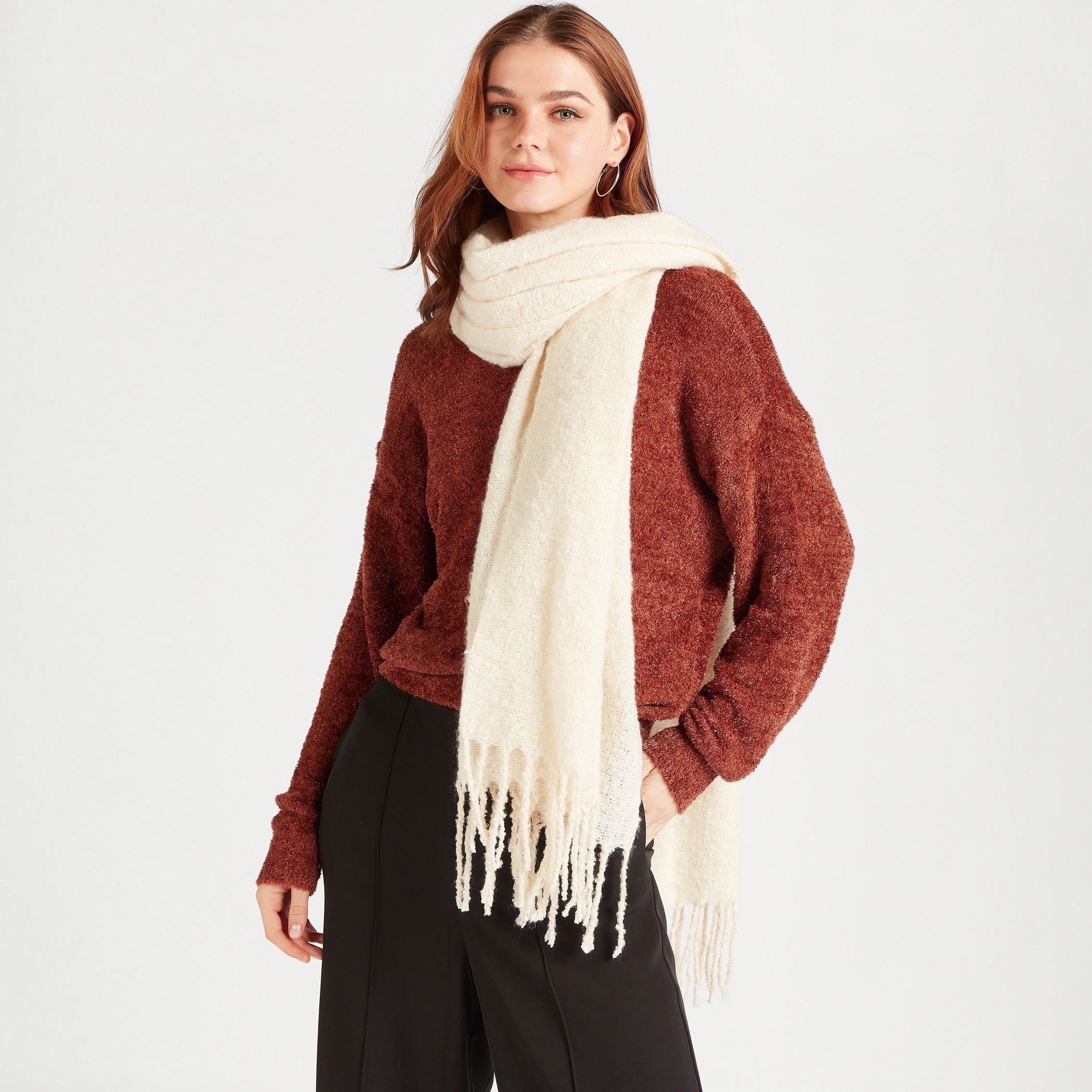 وشاح بارز الملمس بشَراشيب-women-clothingaccessories-scarves-image-4