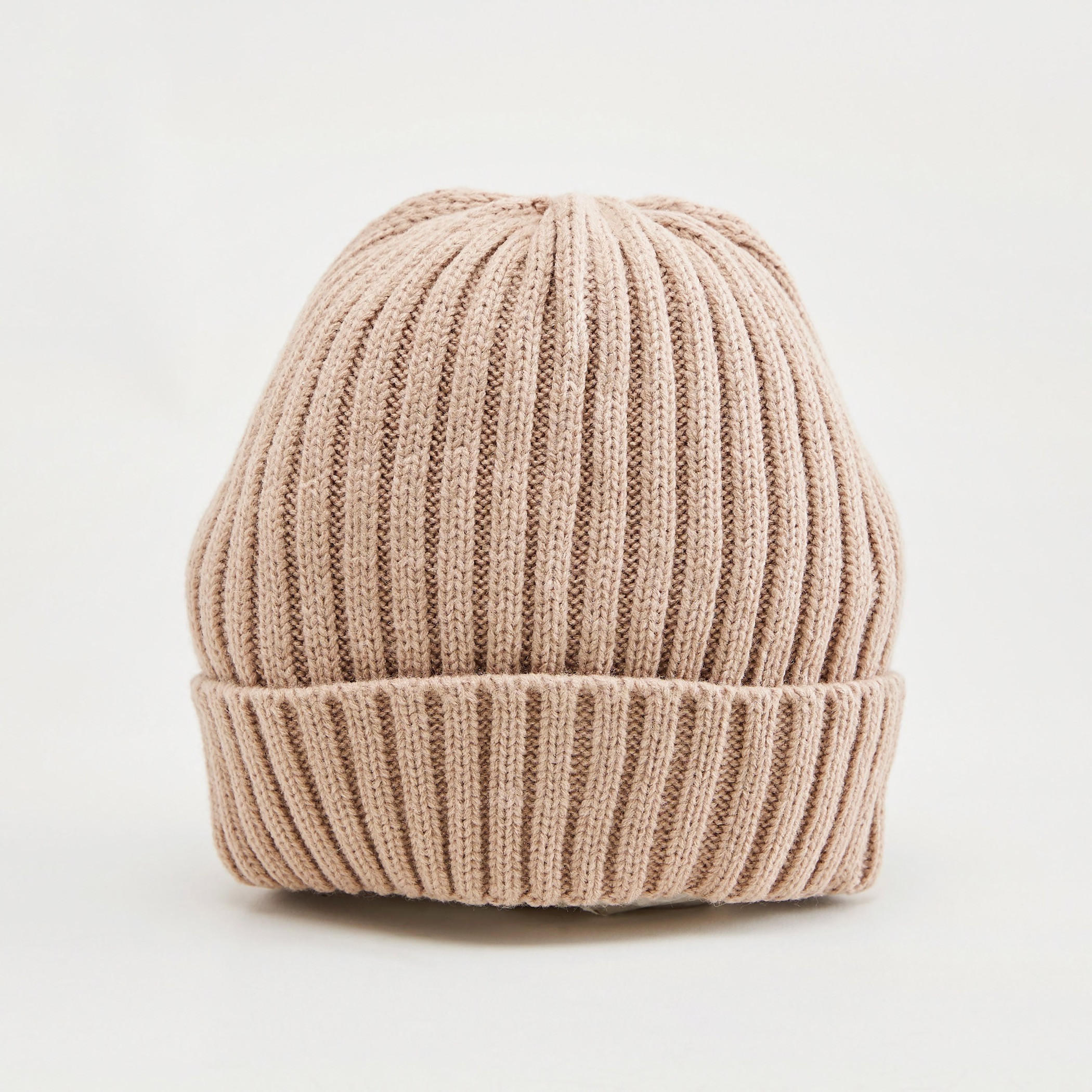 بيني مضلّعة بأطراف مطوية-women-clothingaccessories-capsandhats-image-5