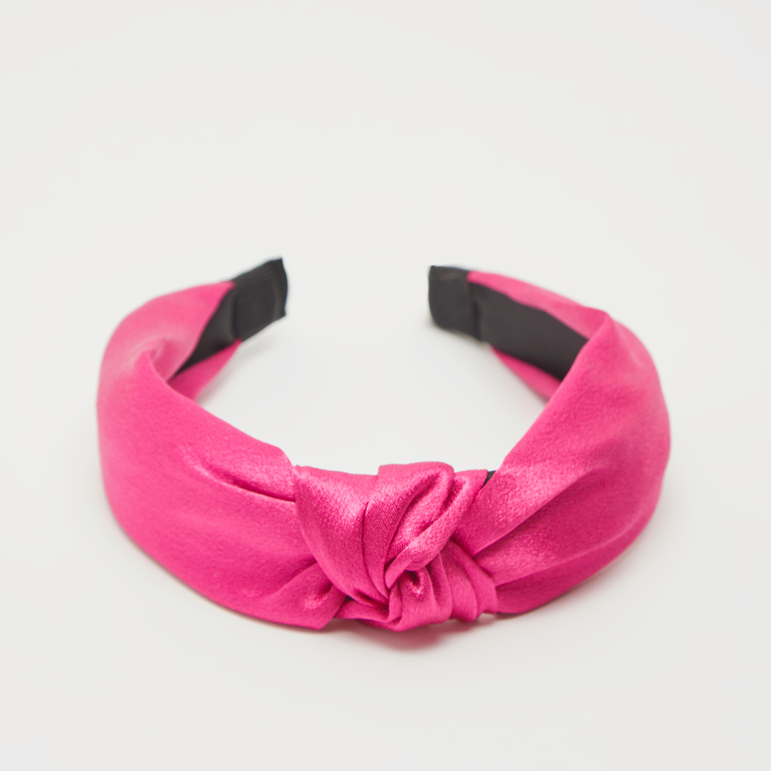 Satin Headband with Knot Detail-women-hairaccessories-image-4