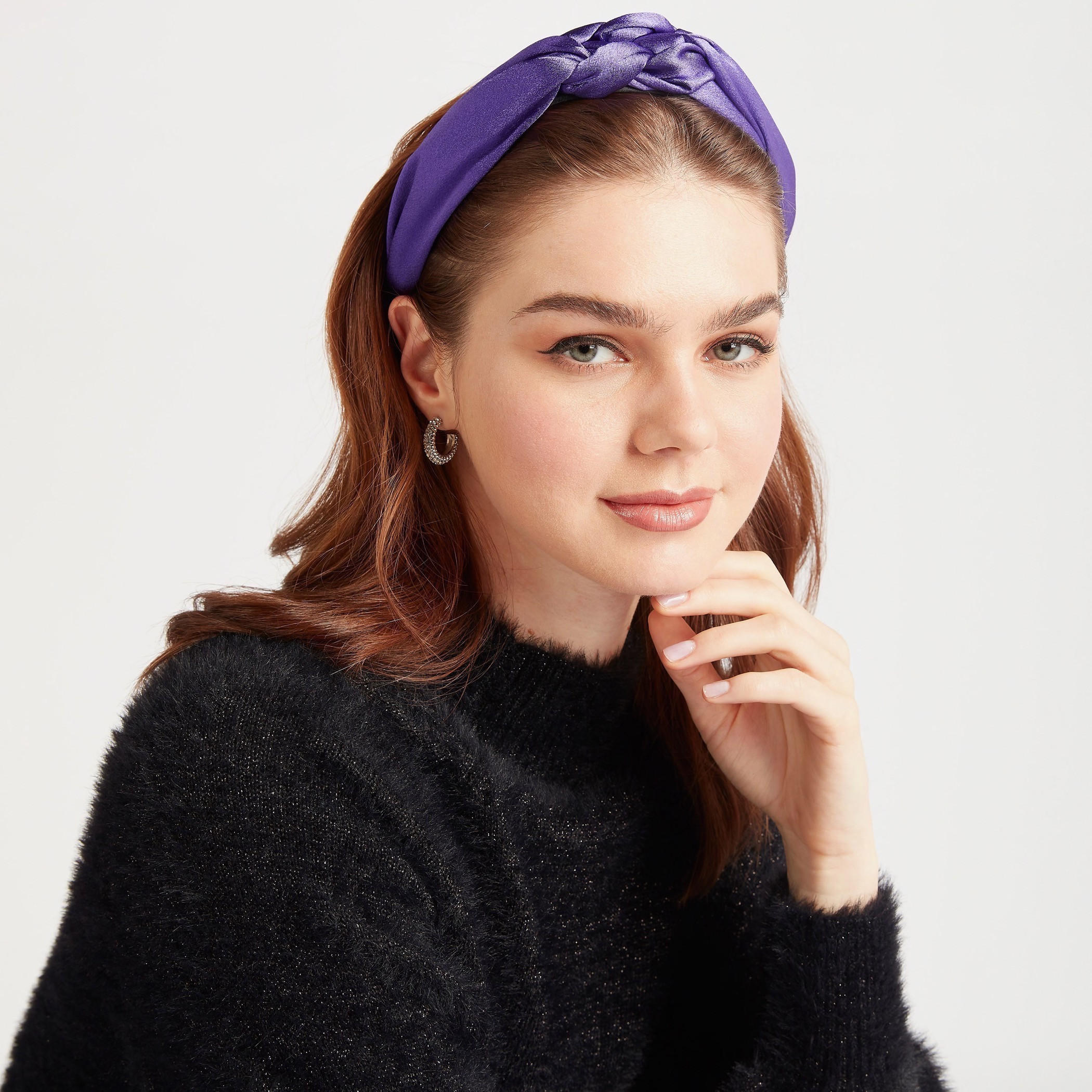 Satin Headband with Knot Detail-women-hairaccessories-image-2