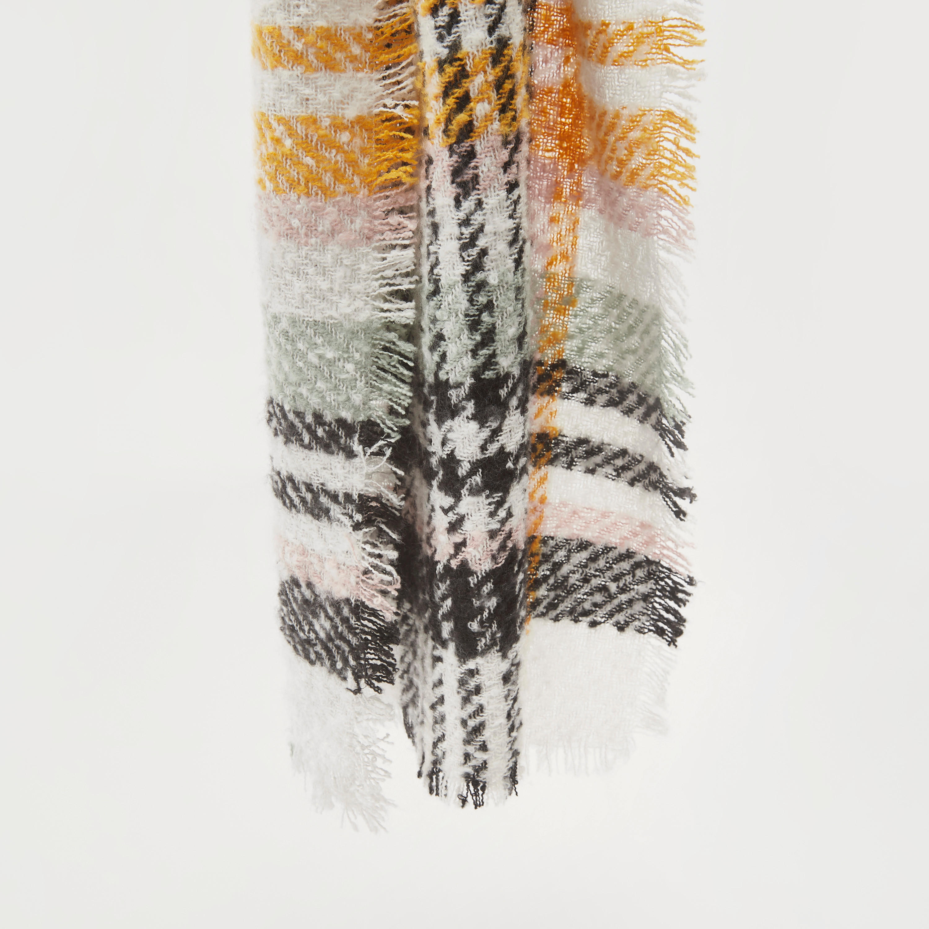 Checked Scarf with Frayed Detail-women-clothingaccessories-scarves-image-1