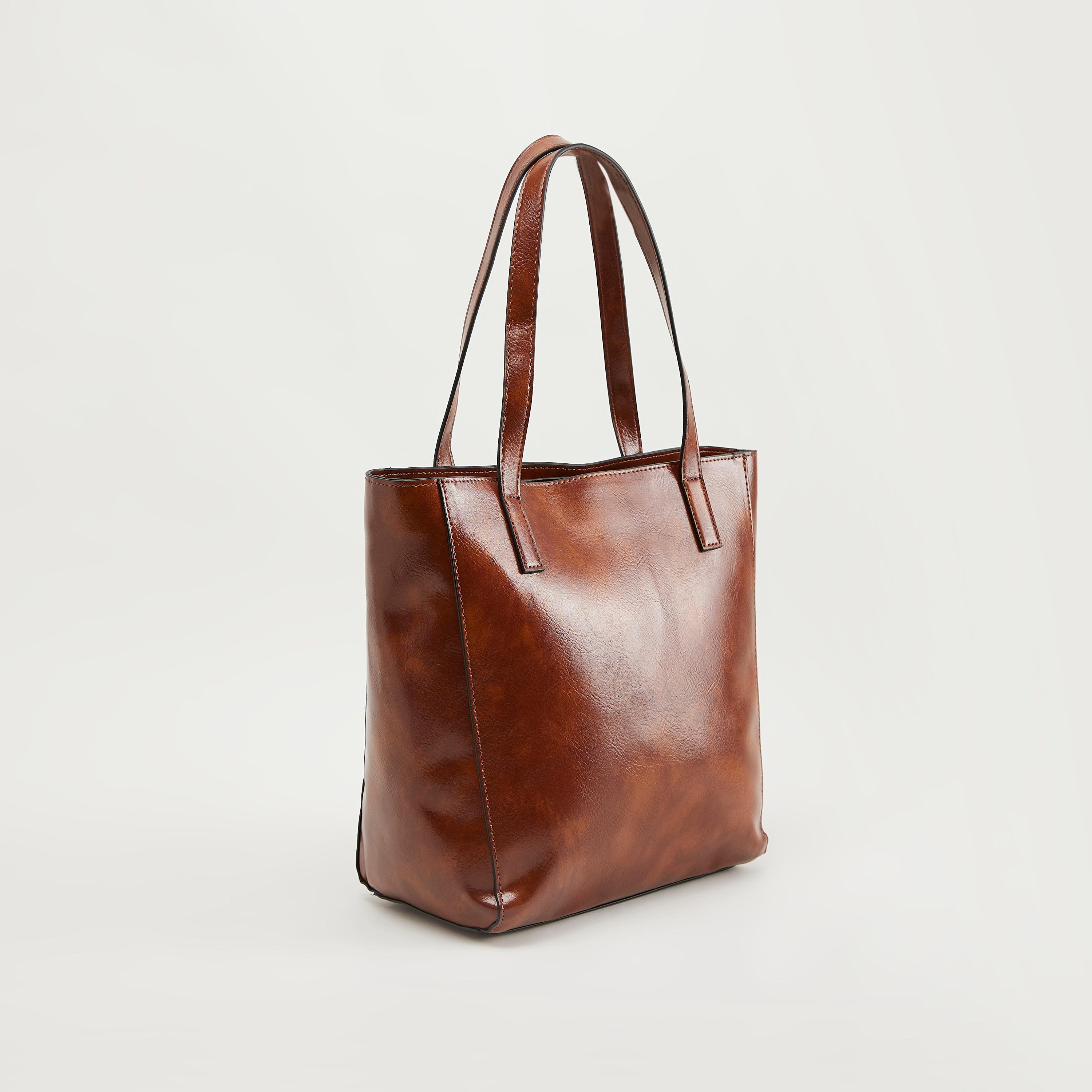 شنطة توتي سادة بسحّاب إغلاق ومقابض مزدوجة-women-bagsandwallets-handbags-image-3