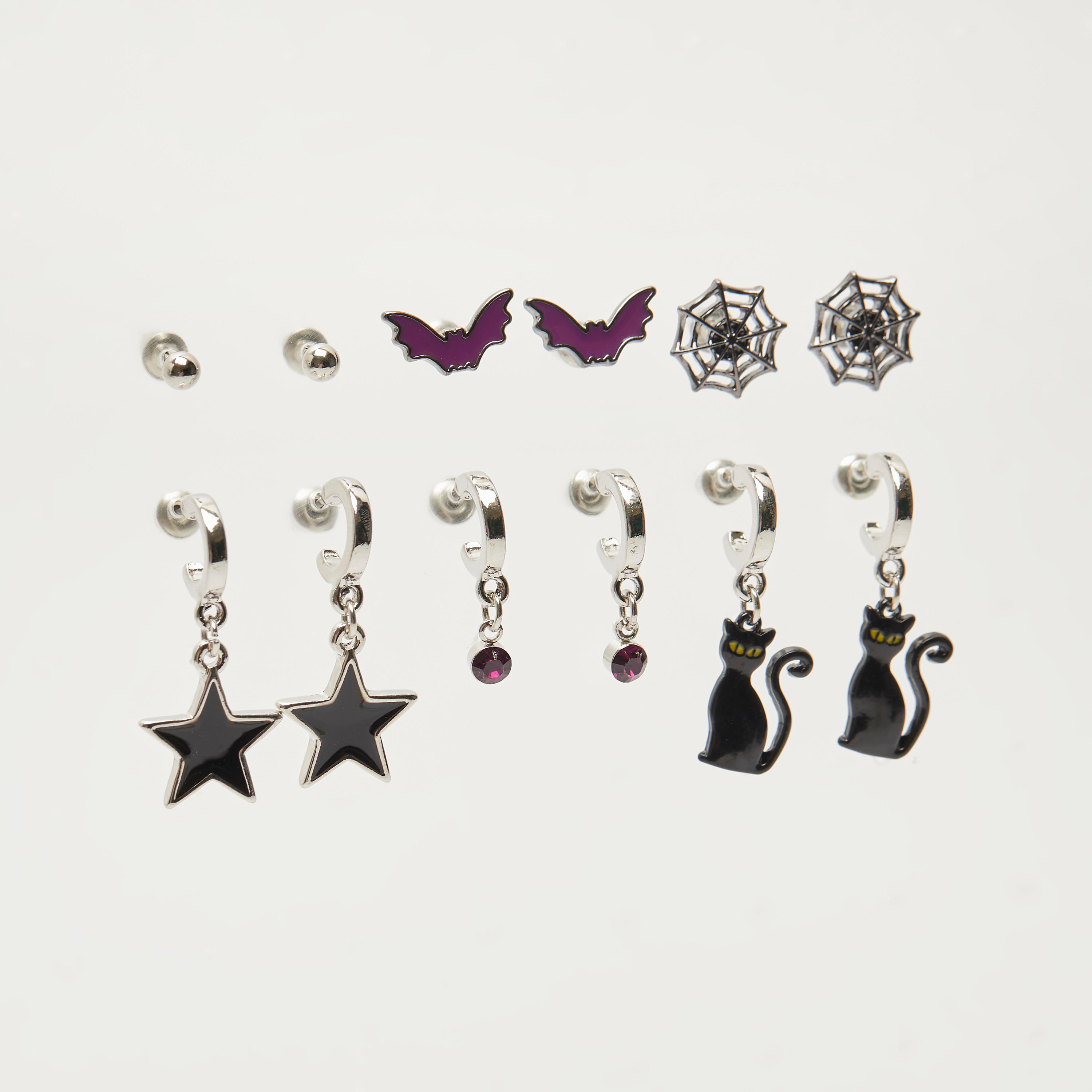 أقواط هالووين متنوّعة بمكبس إغلاق خلفي- طقم من 6-women-watchesandjewellery-jewellery-earrings-image-5