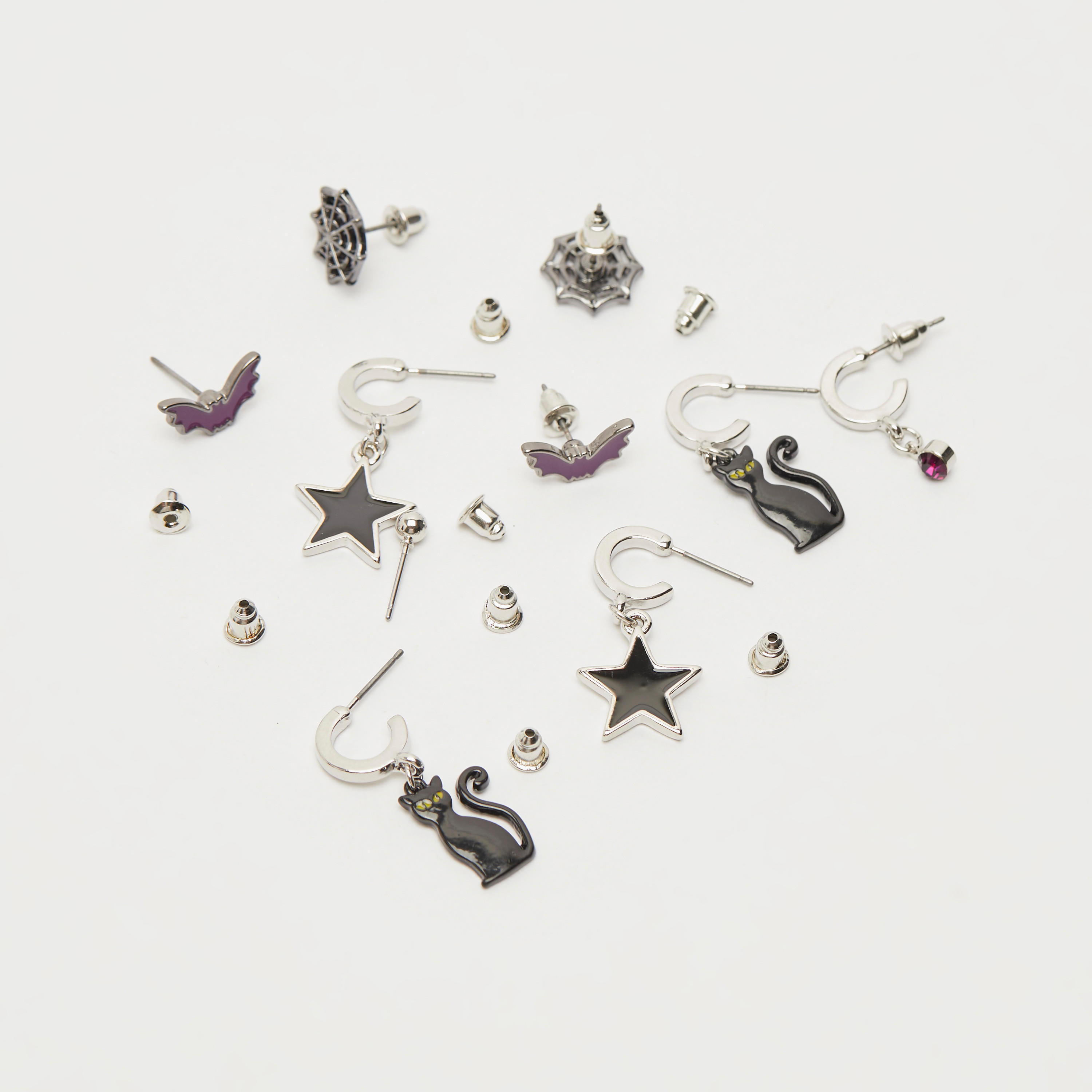 أقواط هالووين متنوّعة بمكبس إغلاق خلفي- طقم من 6-women-watchesandjewellery-jewellery-earrings-image-3