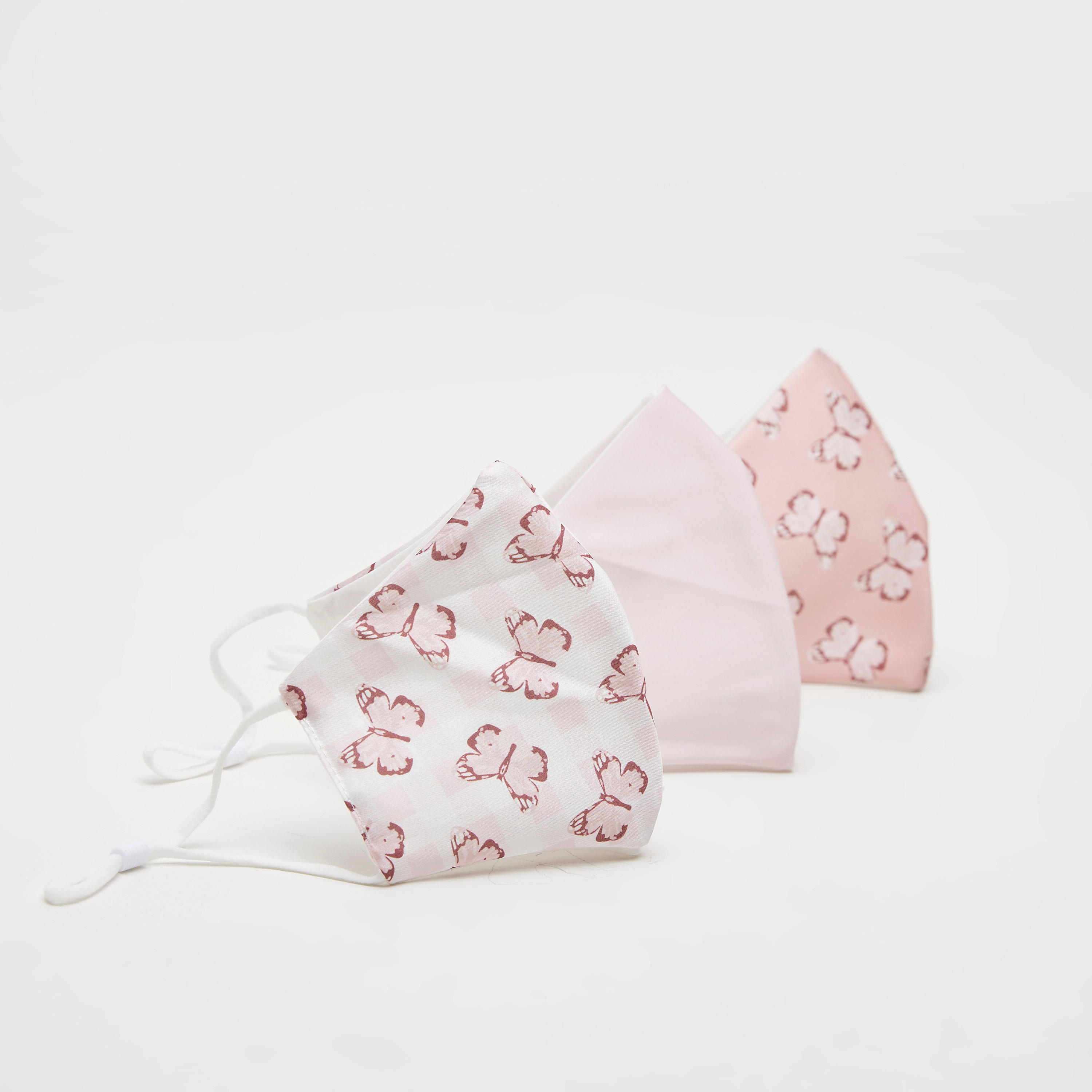 طقم أقنعة مضادة للغبار متنوّعة بحلقات أذن قابلة للتّعديل - 3 قطع-women-clothingaccessories-fashionmasks-image-1