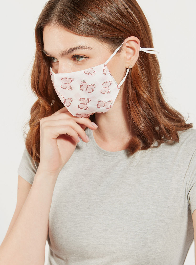 طقم أقنعة مضادة للغبار متنوّعة بحلقات أذن قابلة للتّعديل - 3 قطع-women-clothingaccessories-fashionmasks-image-2