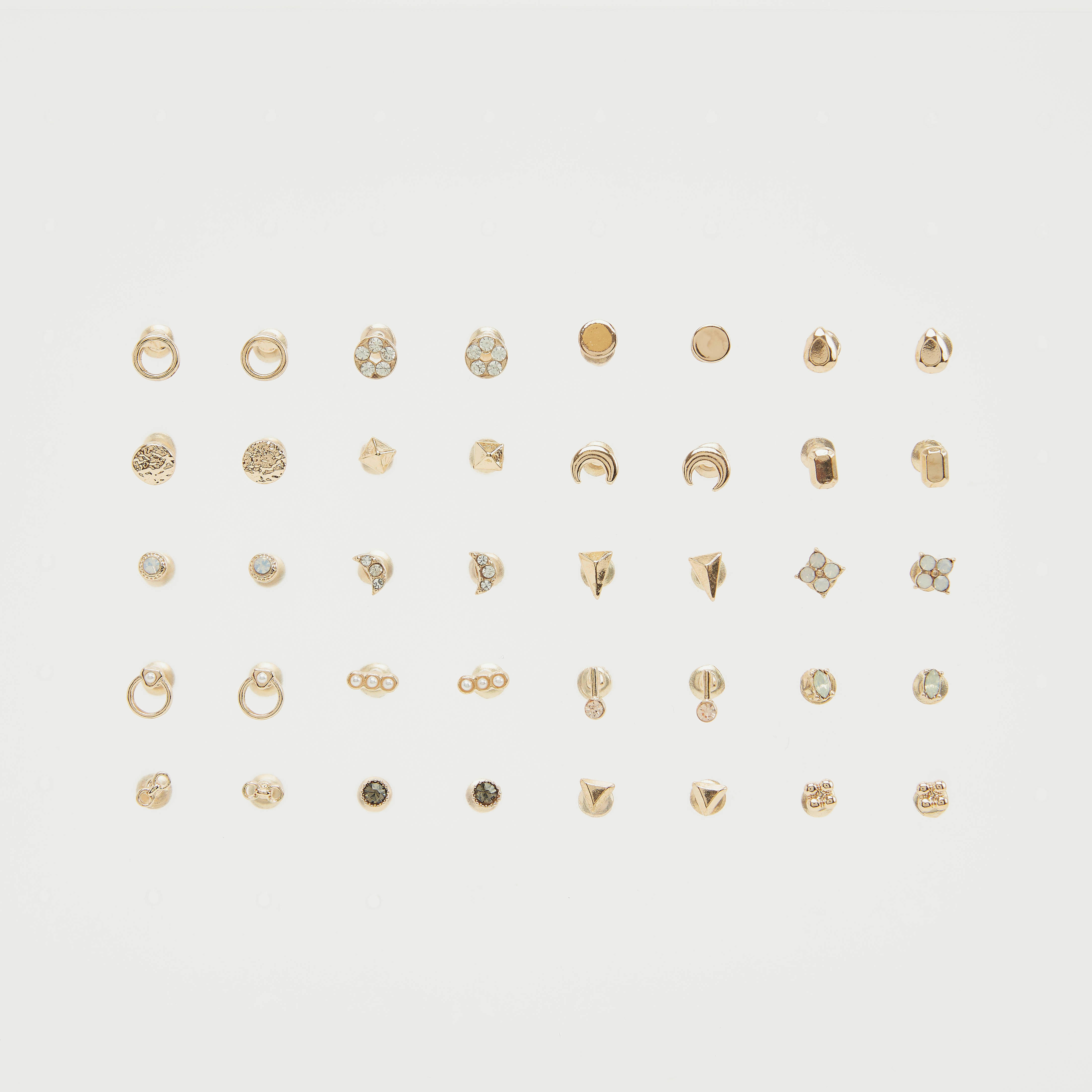 Assorted Stud Earrings - Set of 20-women-watchesandjewellery-jewellery-earrings-image-1