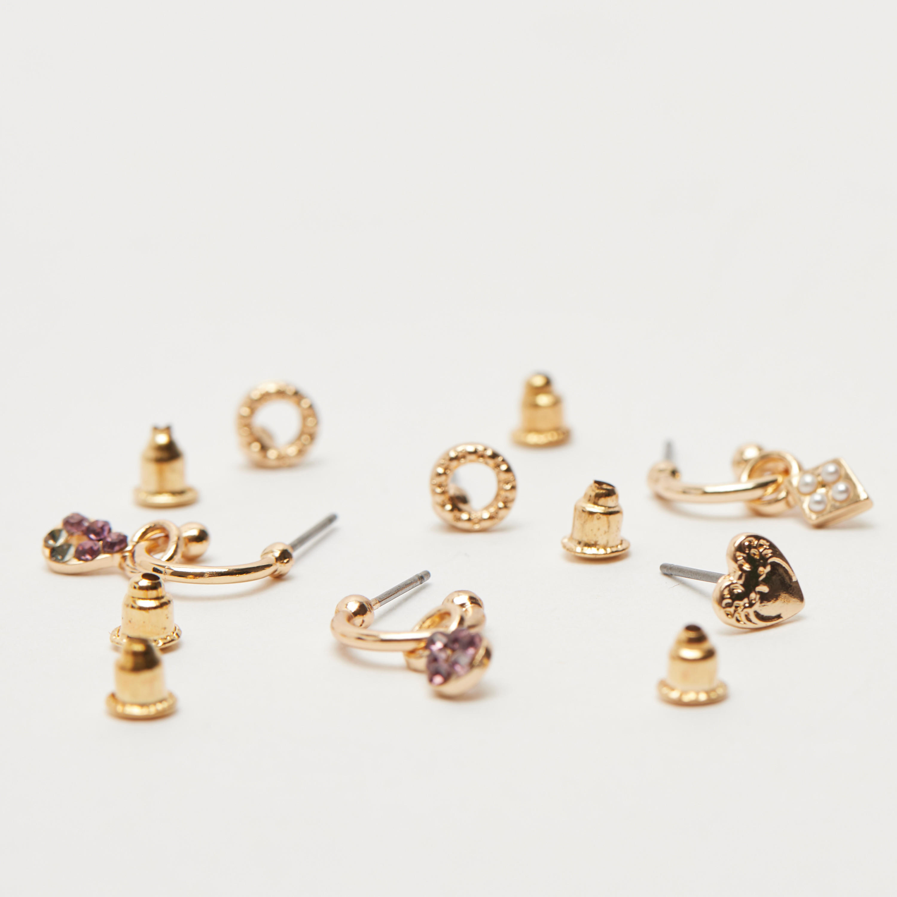 Set of 9 - Assorted Earrings with Pushback Closure-women-watchesandjewellery-jewellery-earrings-image-3