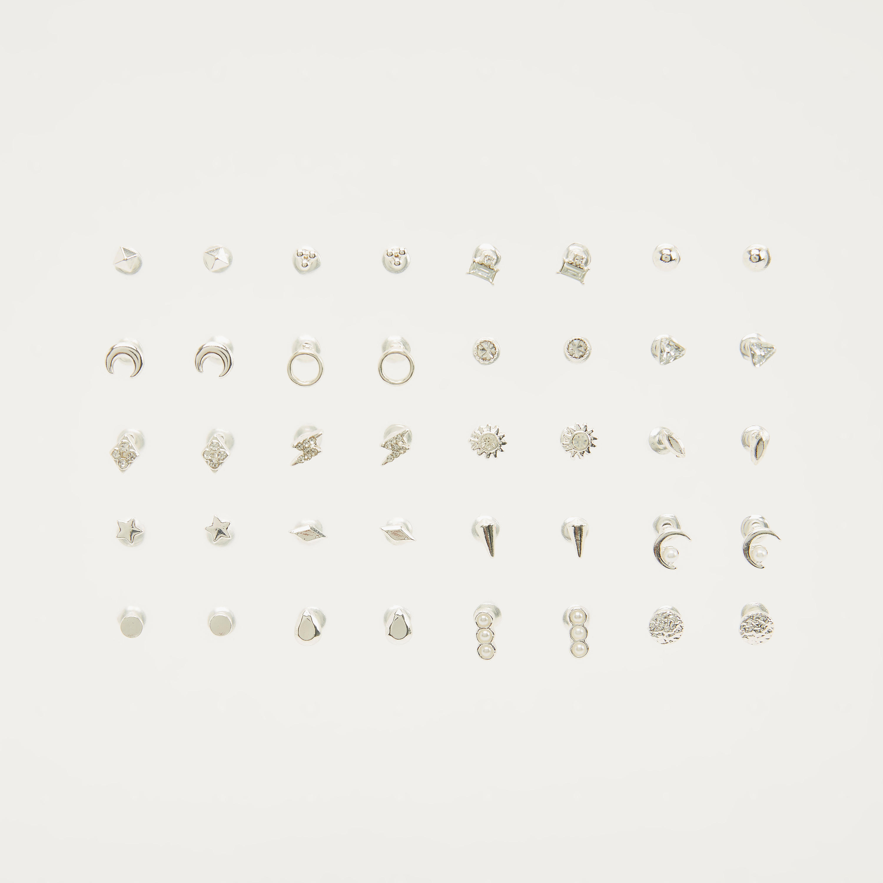 Assorted Stud Earrings - Set of 20-women-watchesandjewellery-jewellery-earrings-image-1