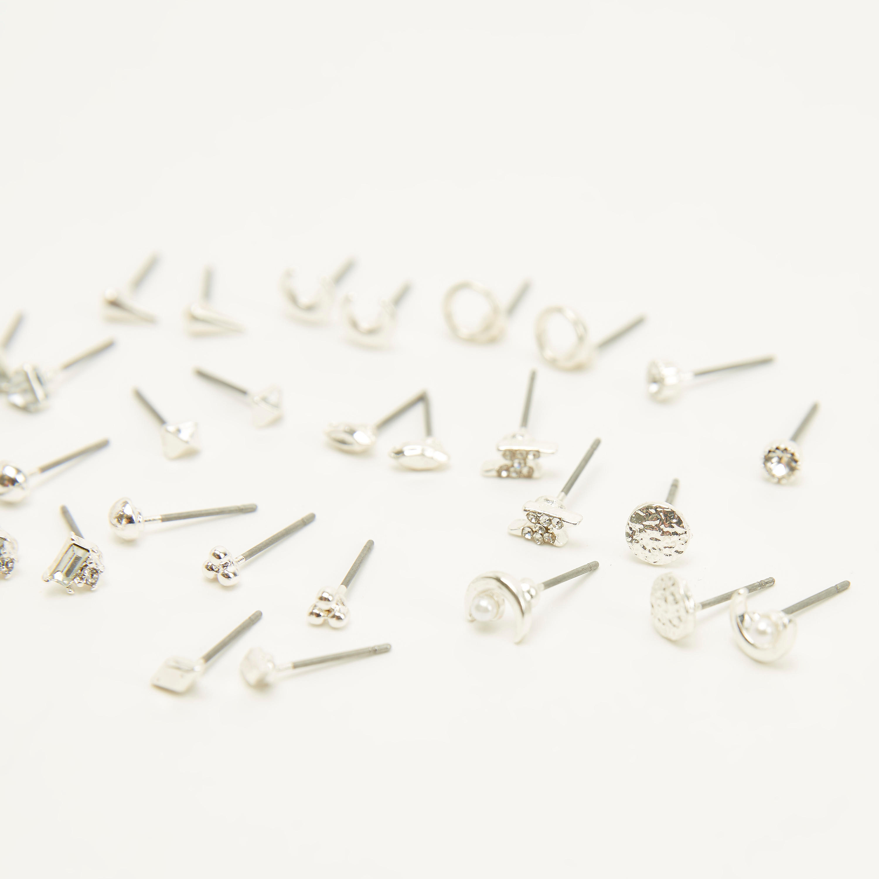 Assorted Stud Earrings - Set of 20-women-watchesandjewellery-jewellery-earrings-image-4