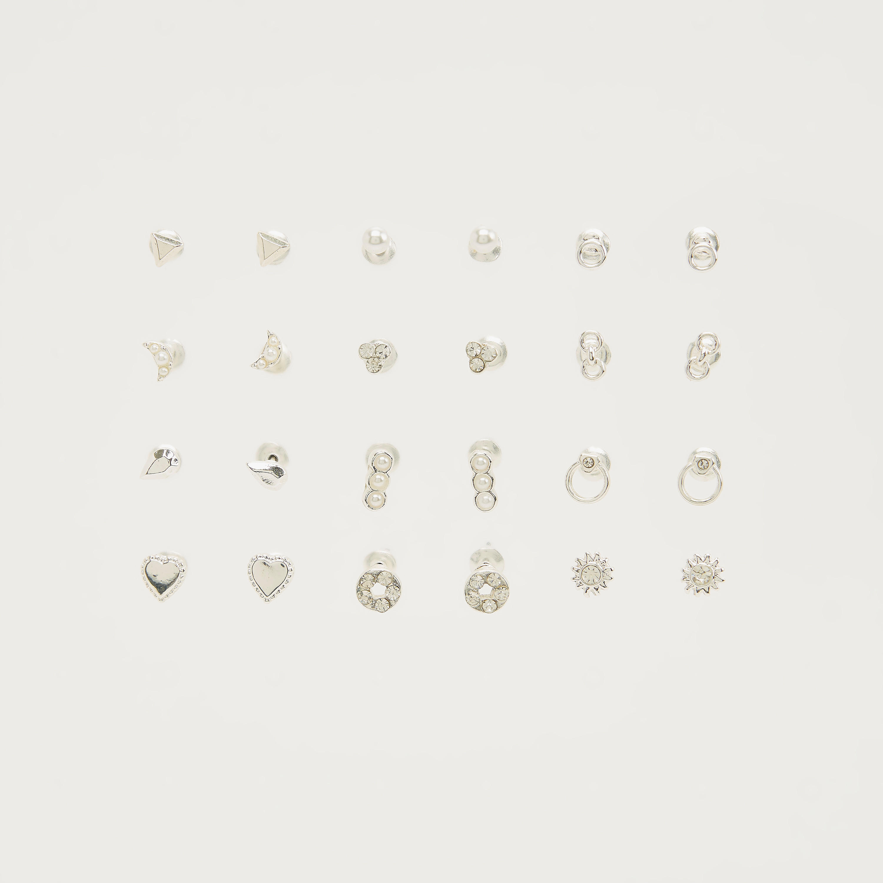 Assorted Stud Earrings - Set of 12-women-watchesandjewellery-jewellery-earrings-image-1