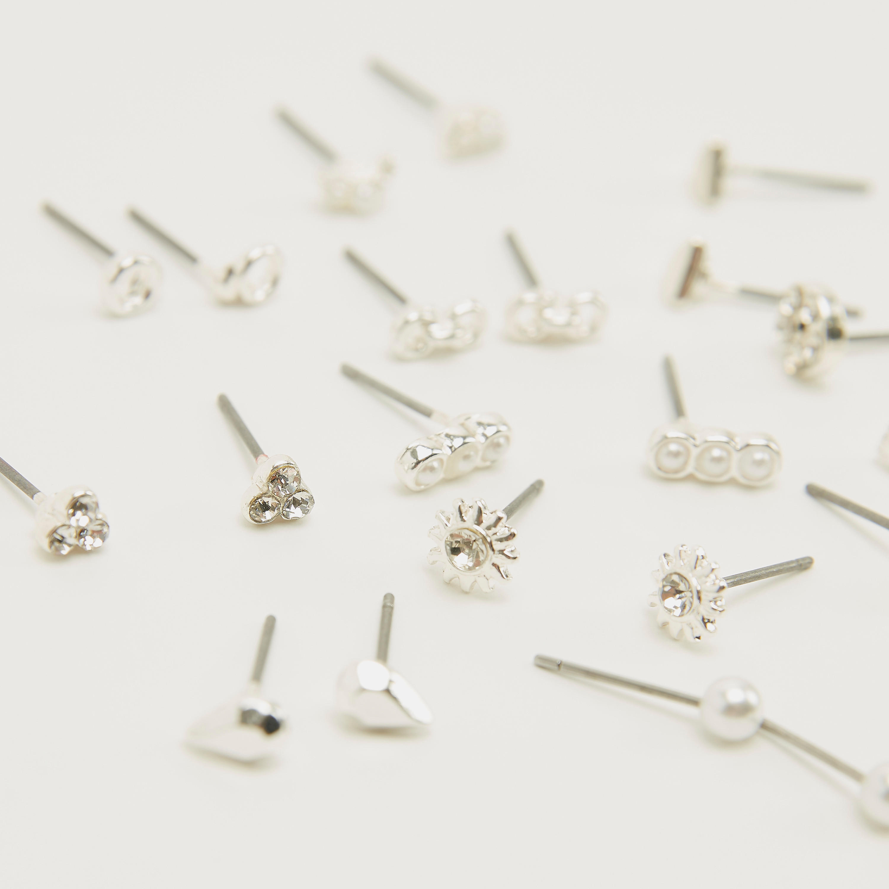 Assorted Stud Earrings - Set of 12-women-watchesandjewellery-jewellery-earrings-image-4
